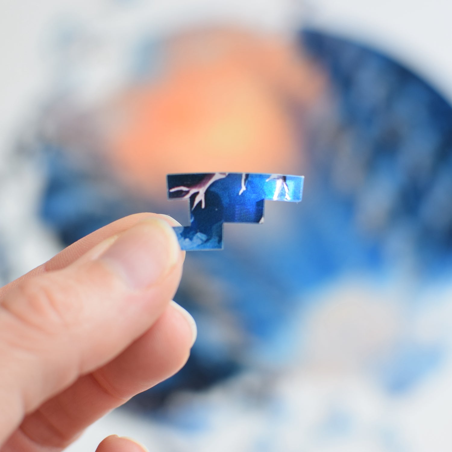 A Winter Stroll Acrylic Circular Puzzle