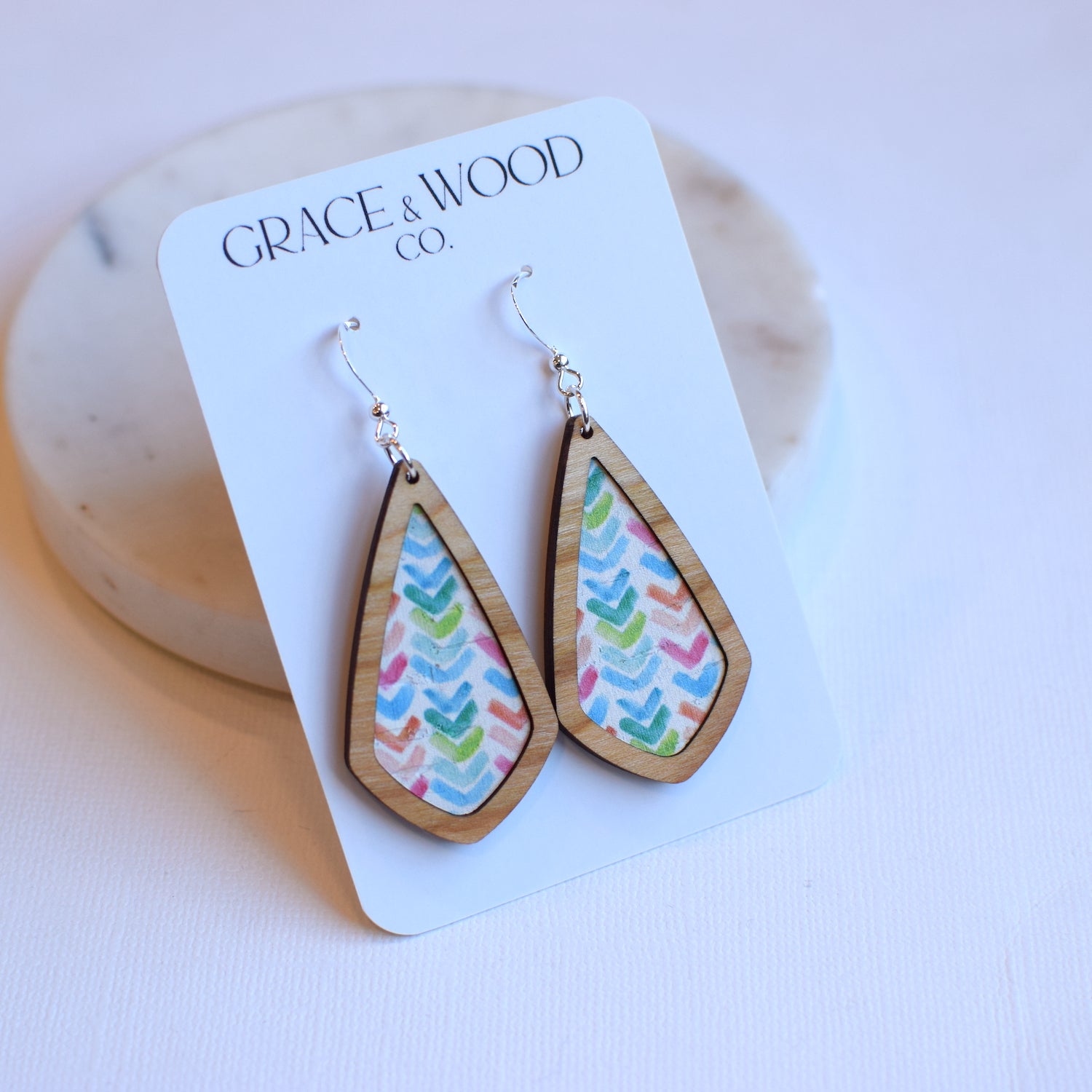 Colorful Arrows Wood + Cork Emma - Grace and Wood Co.