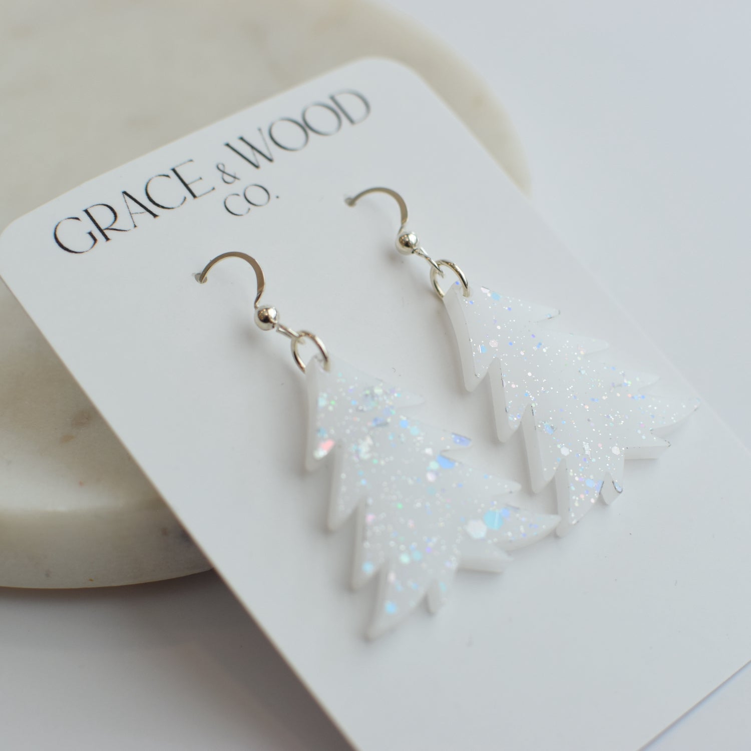 Iridescent Snow Acrylic Christmas Tree