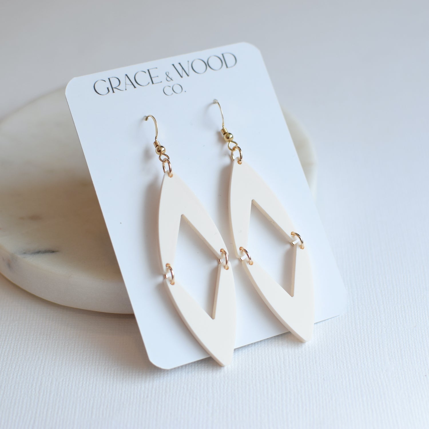 Bone Acrylic Michelle - Grace and Wood Co.