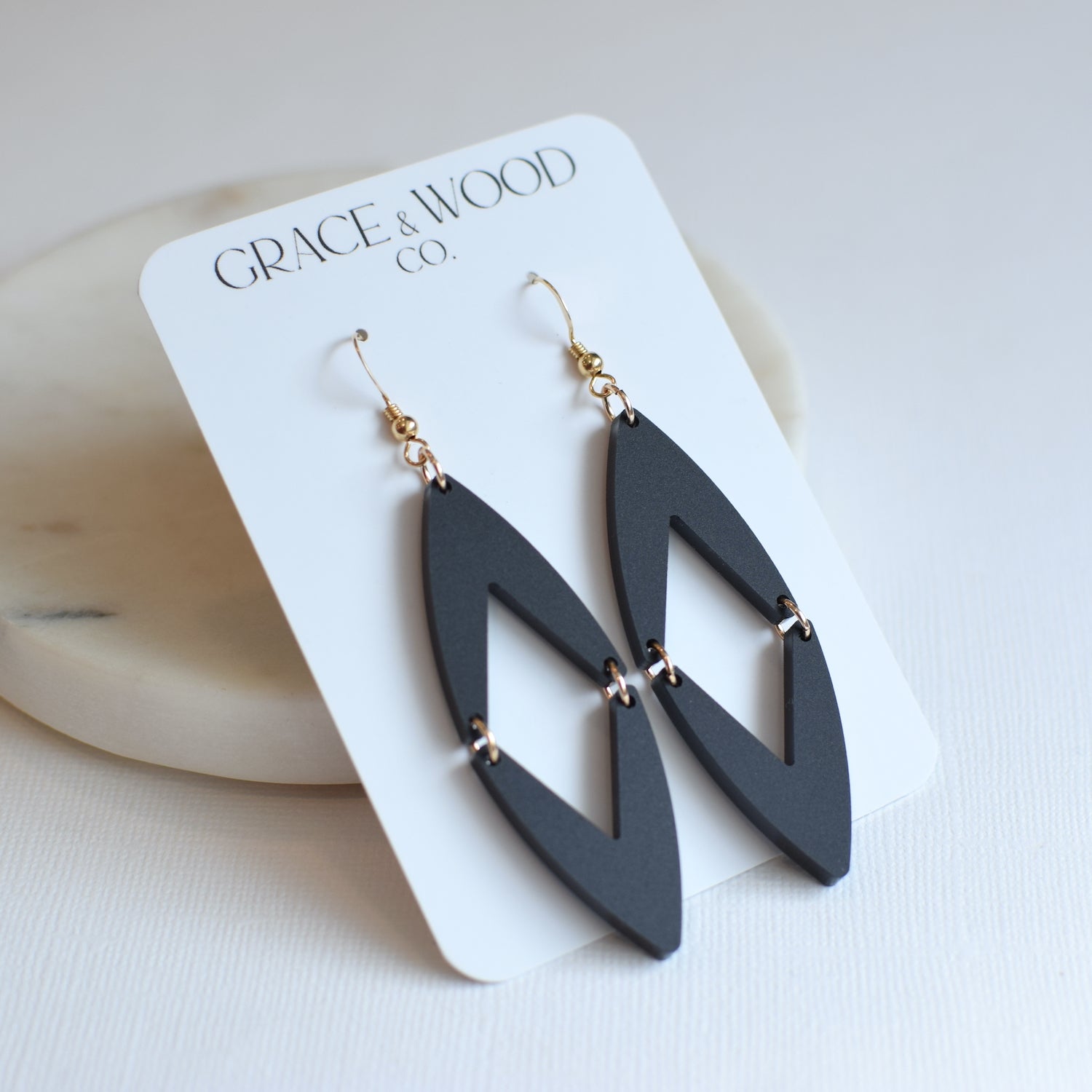 Black Acrylic Michelle - Grace and Wood Co.