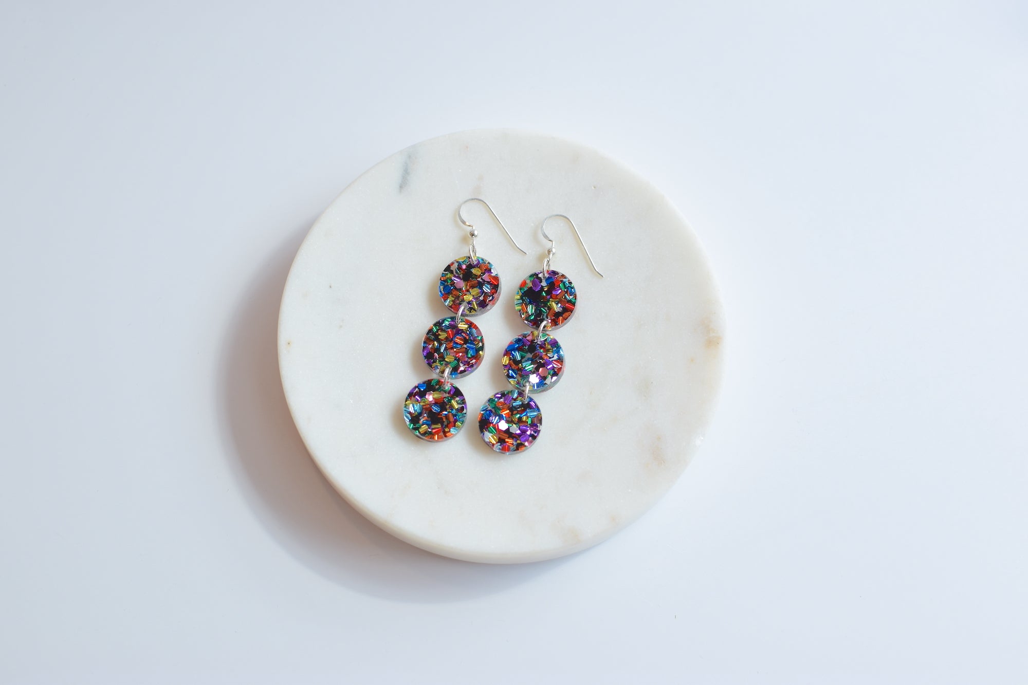 Celebration Confetti Acrylic Triple Circles