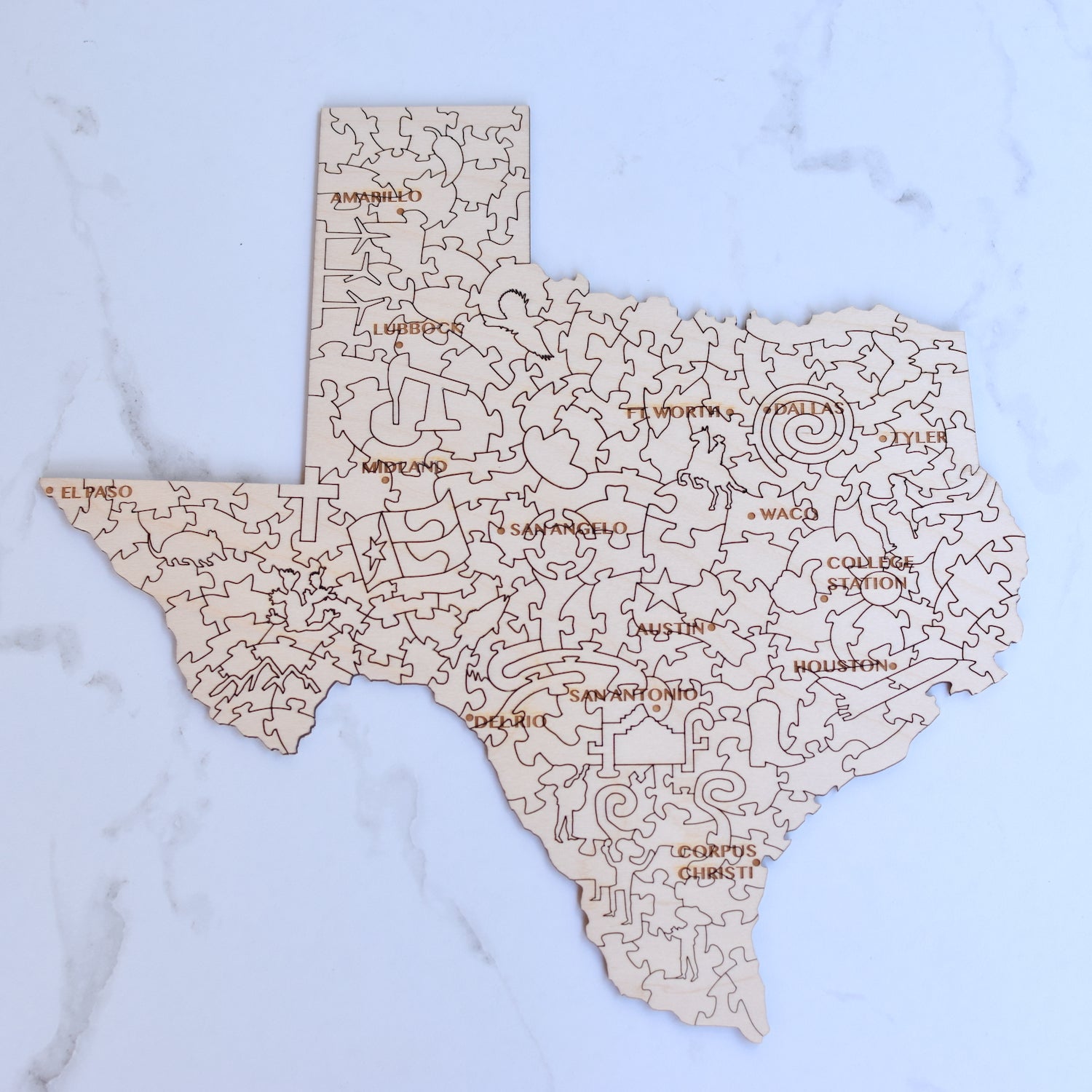 The Best of Texas Wooden Puzzle - Grace and Wood Co.