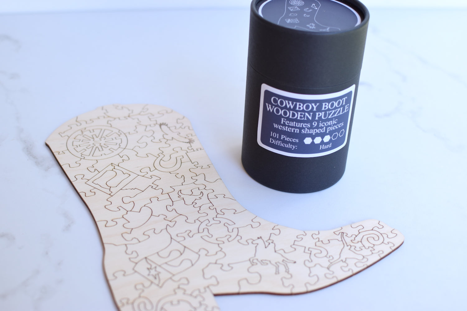 Custom Boot Wooden Puzzle - Grace and Wood Co.