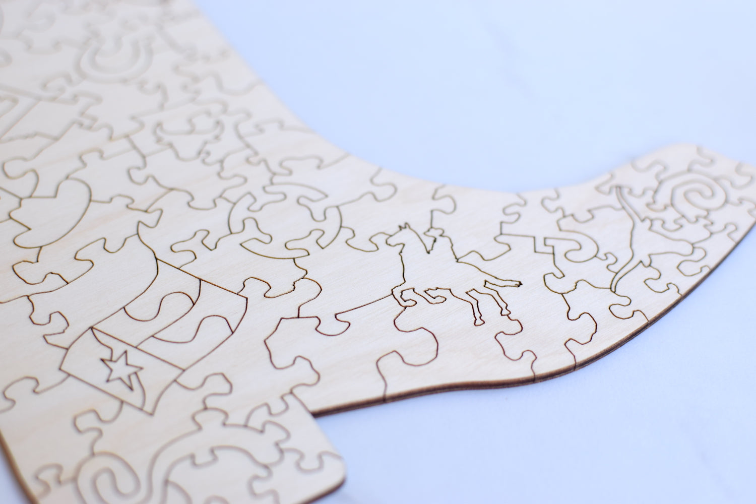 Custom Boot Wooden Puzzle - Grace and Wood Co.