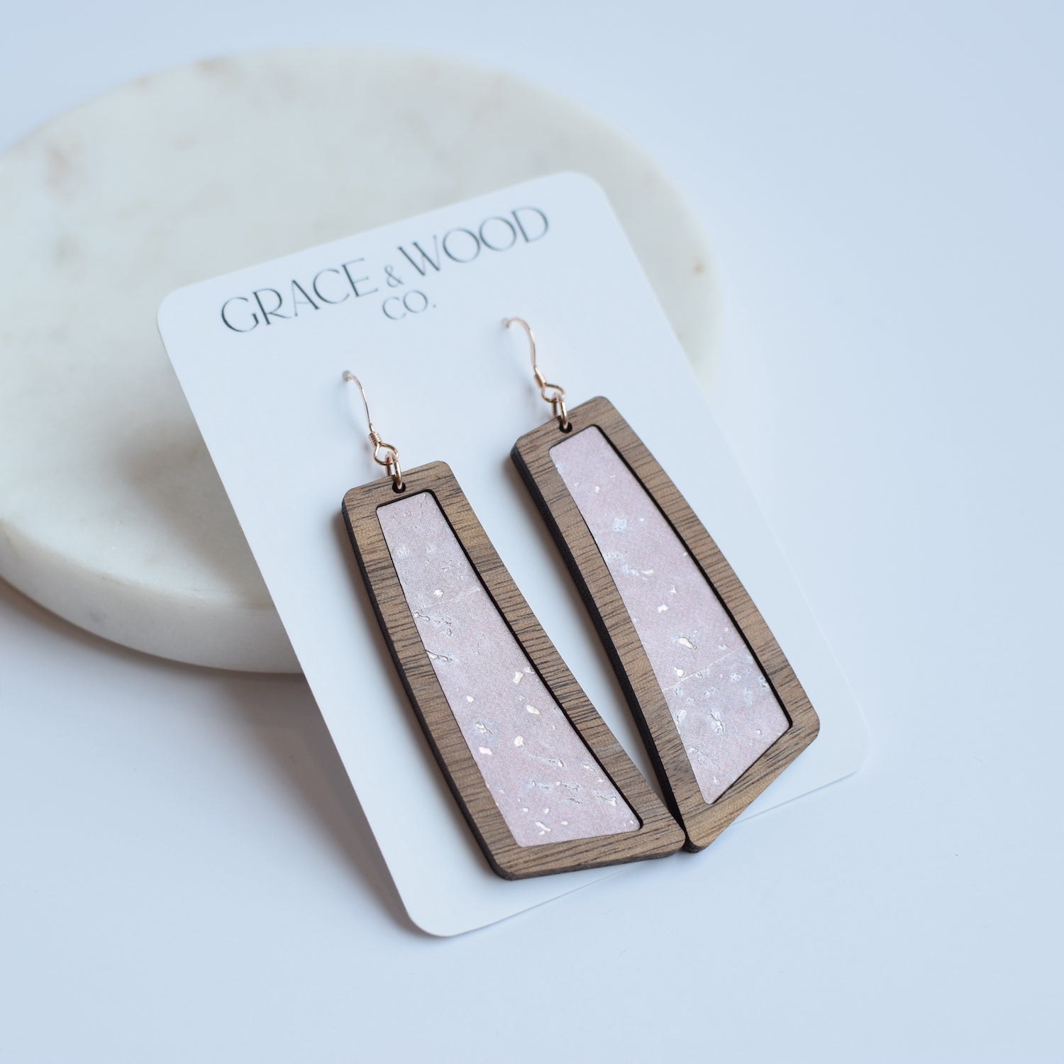 Blush Wood + Cork Flare - Grace and Wood Co.