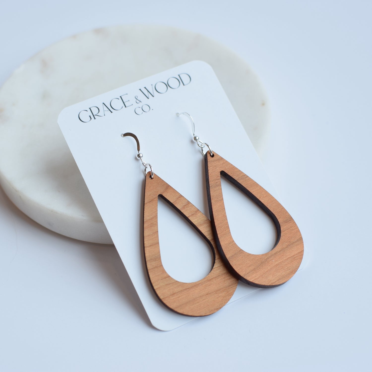 Hollow Cherry Teardrop - Grace and Wood Co.