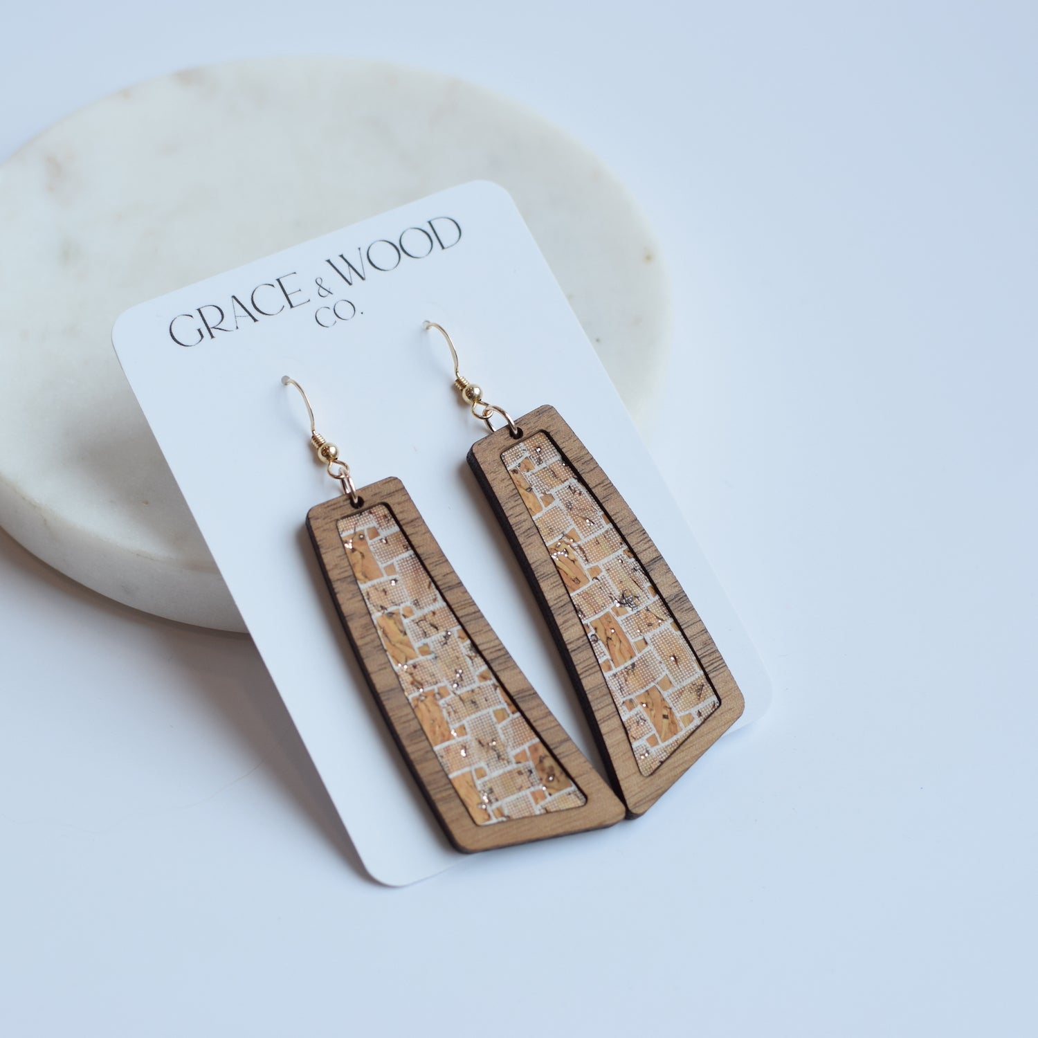 Golden Basket Wood + Cork Flare - Grace and Wood Co.