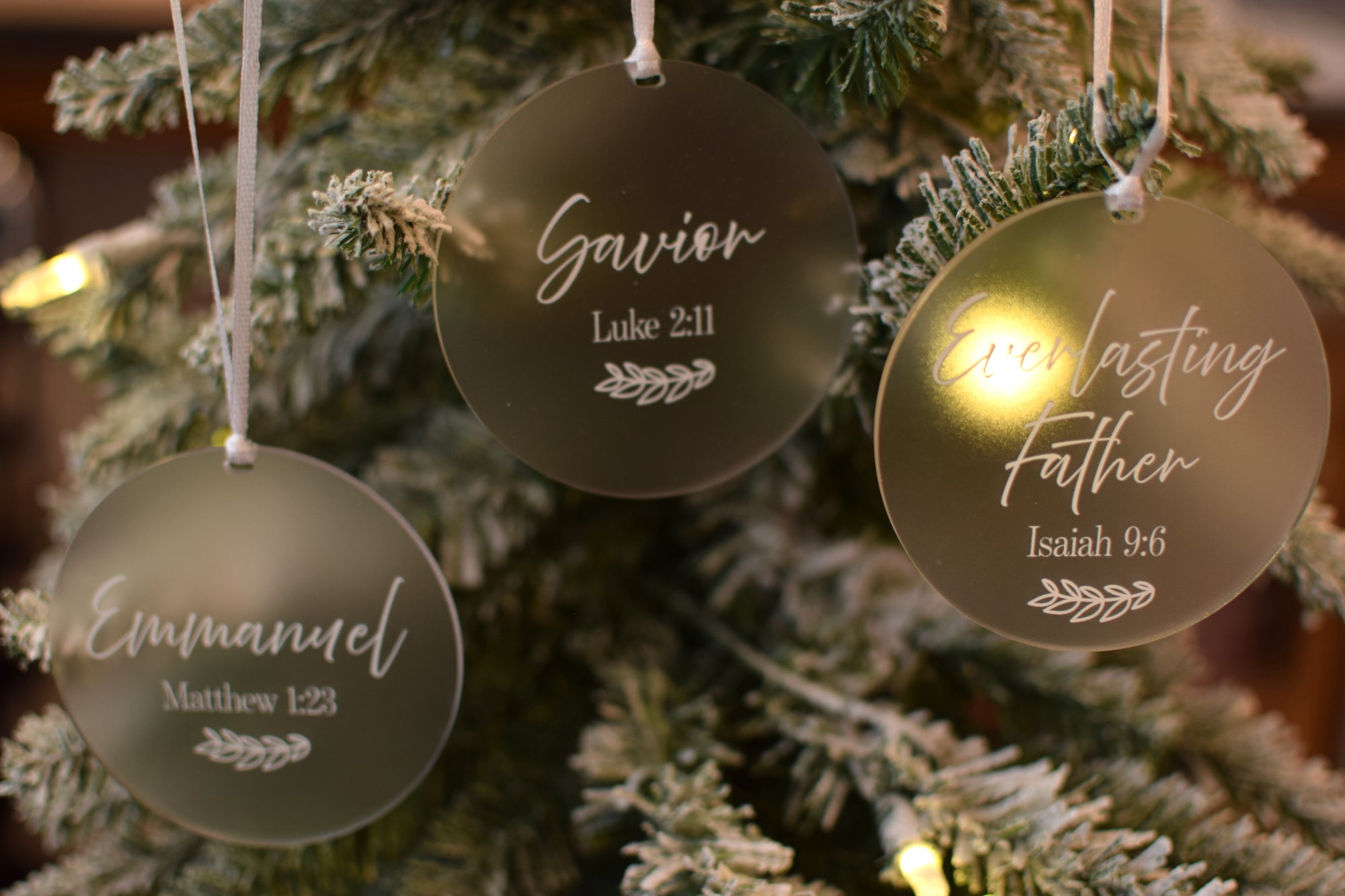 Names of Jesus Ornament Set