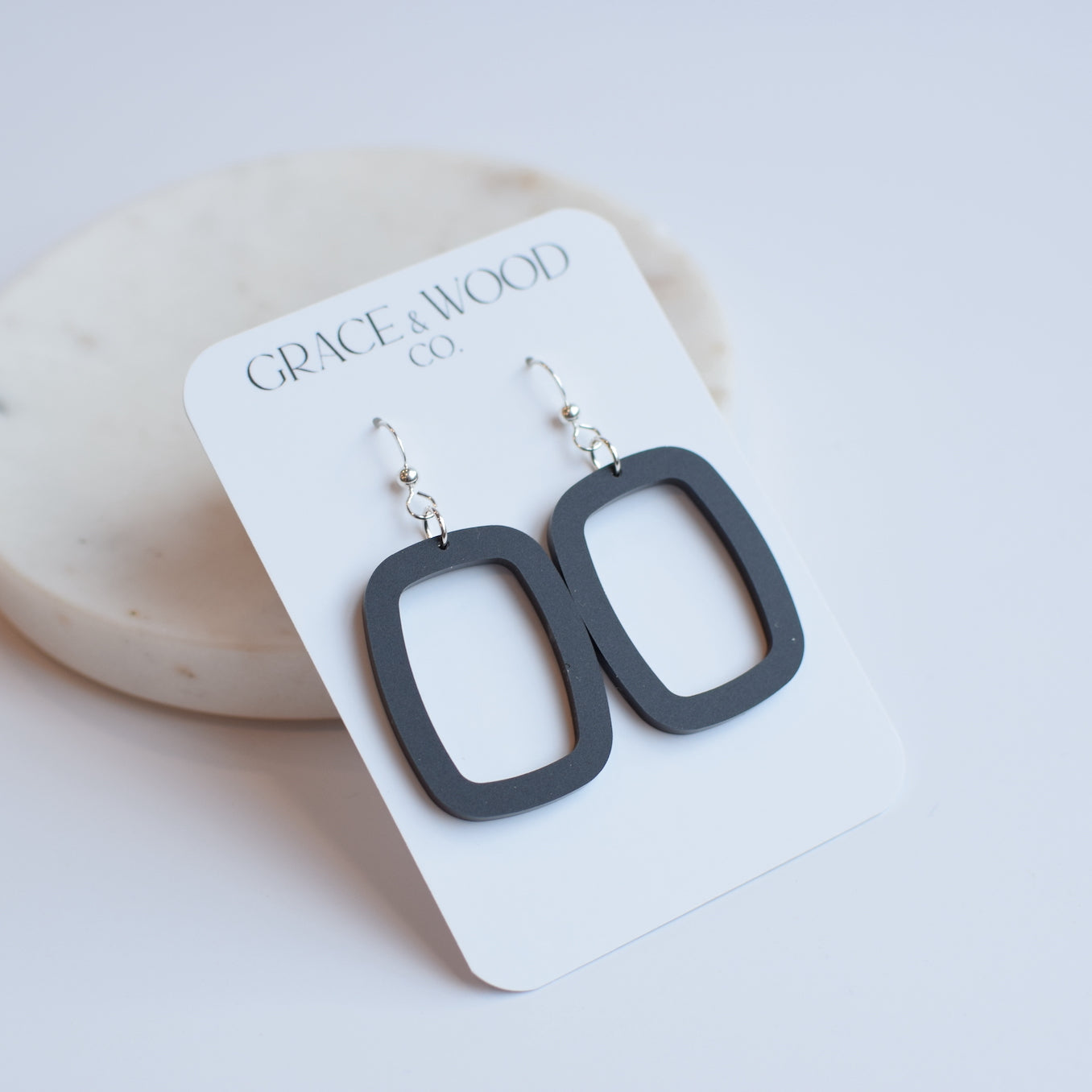 Acrylic Hollow Rectangle - Multiple Color Options