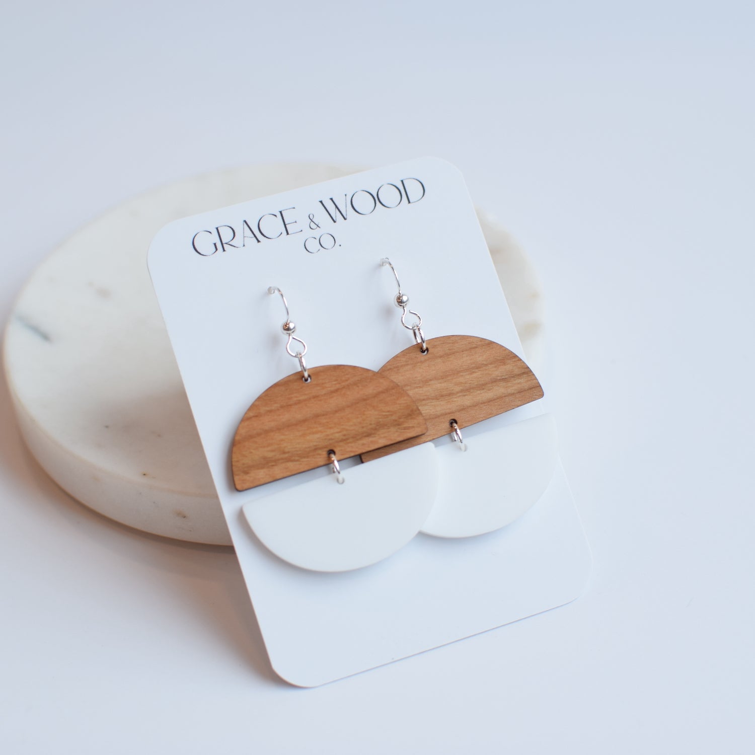 Disque à charnière en acrylique bleu marine