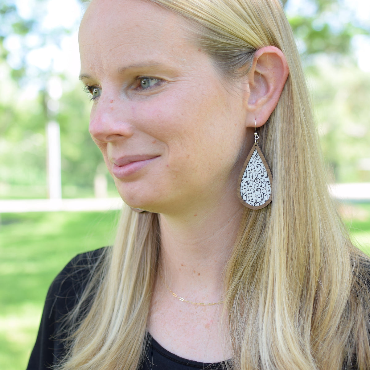 Joyful Noise Wood + Cork Teardrop - Grace and Wood Co.