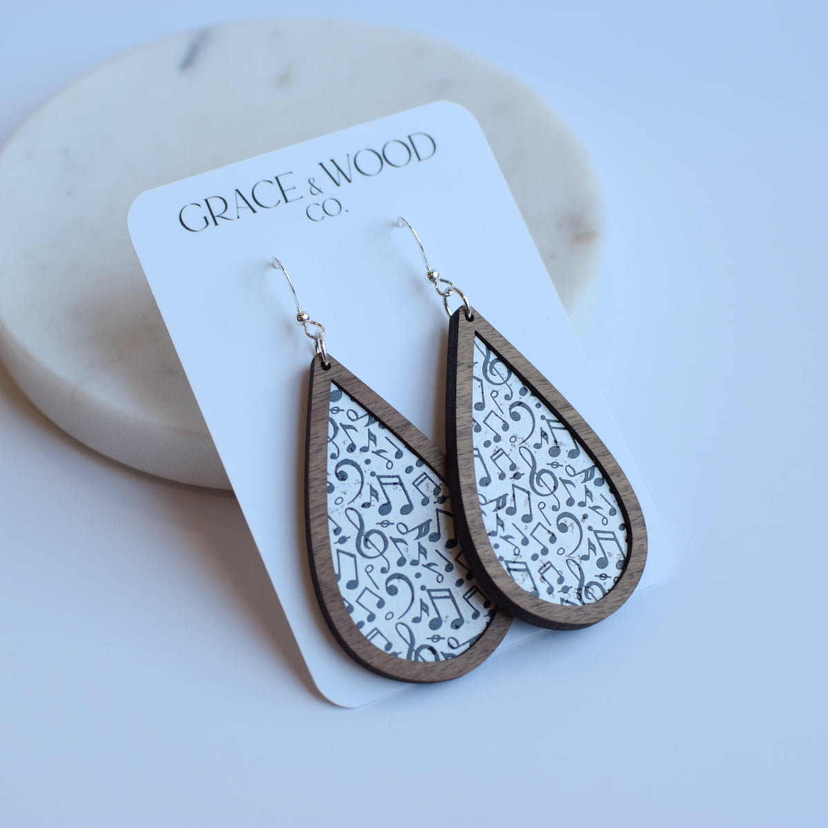Joyful Noise Wood + Cork Teardrop - Grace and Wood Co.