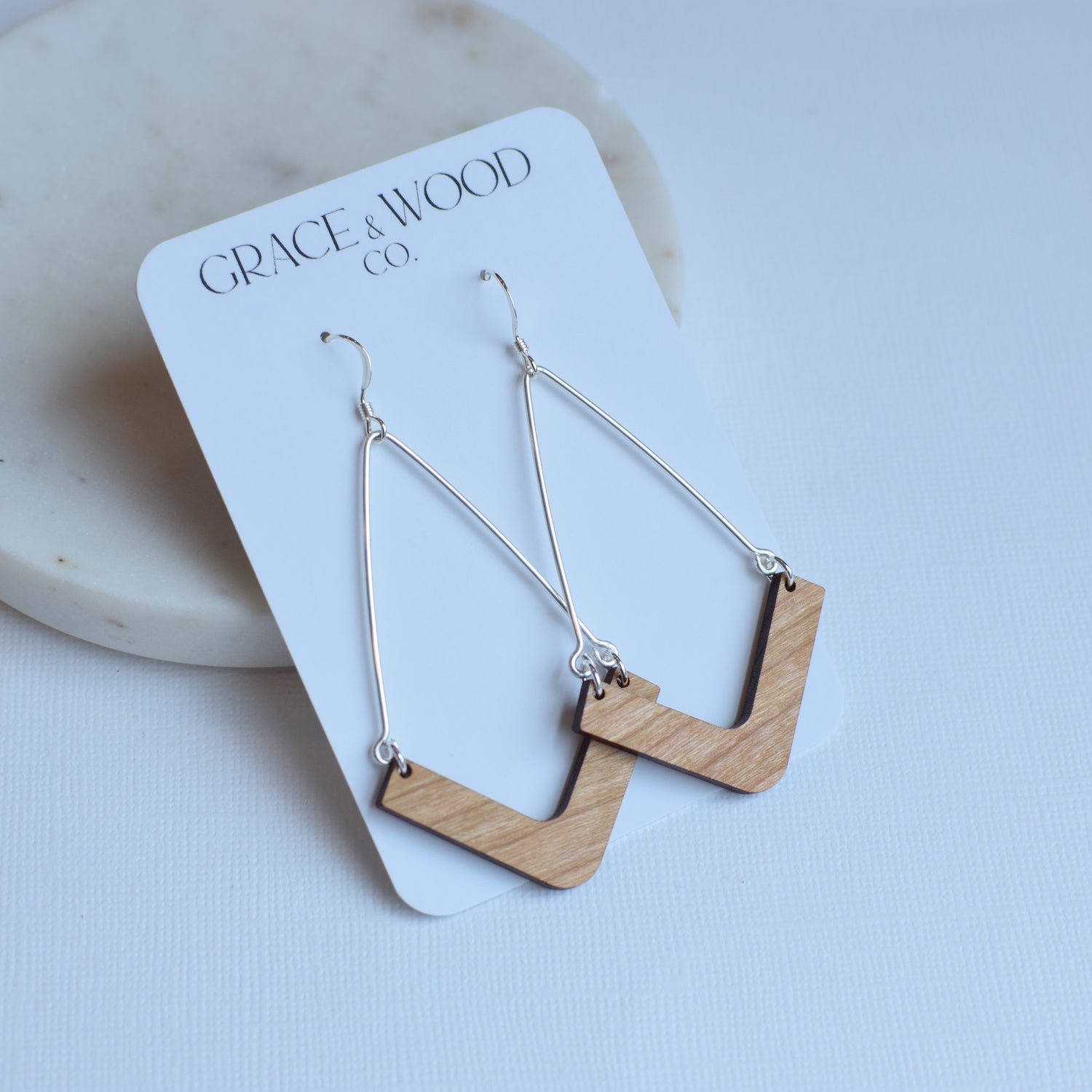 Chevron Elegant Earrings - Grace and Wood Co.