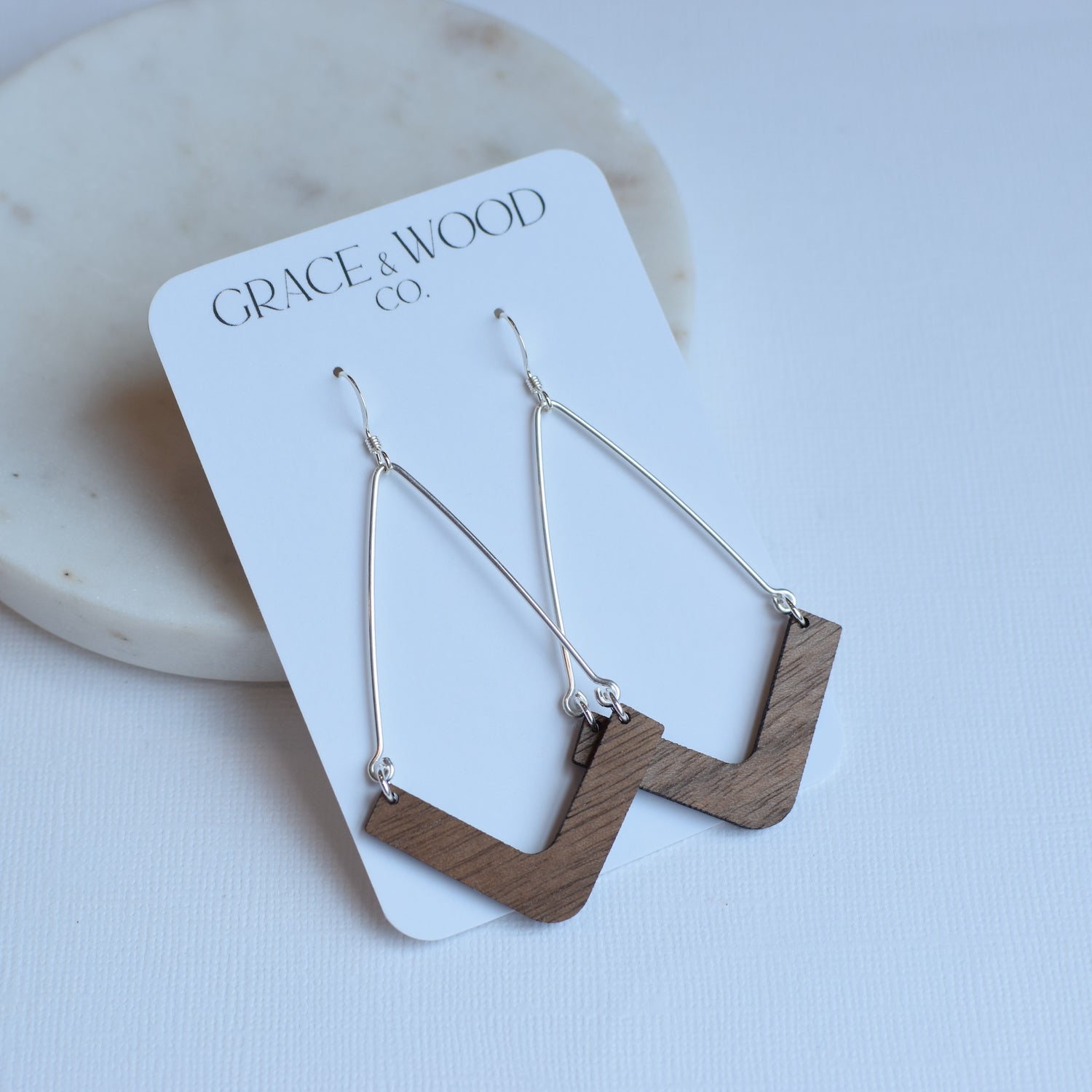 Chevron Elegant Earrings - Grace and Wood Co.