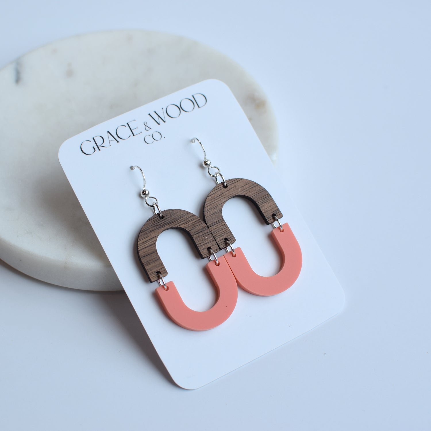 Acrylic Hinged Oval- Multiple Color Options