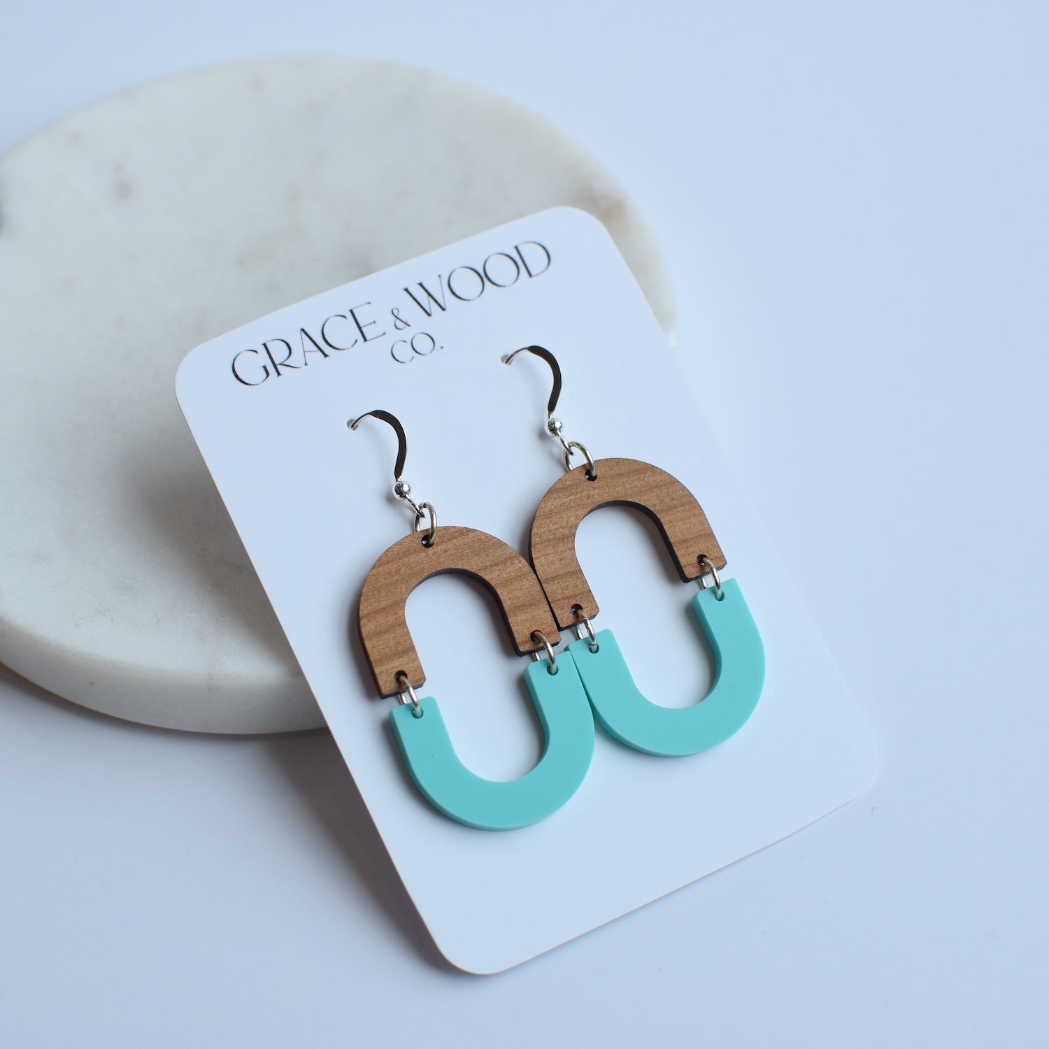 Acrylic Hinged Oval- Multiple Color Options