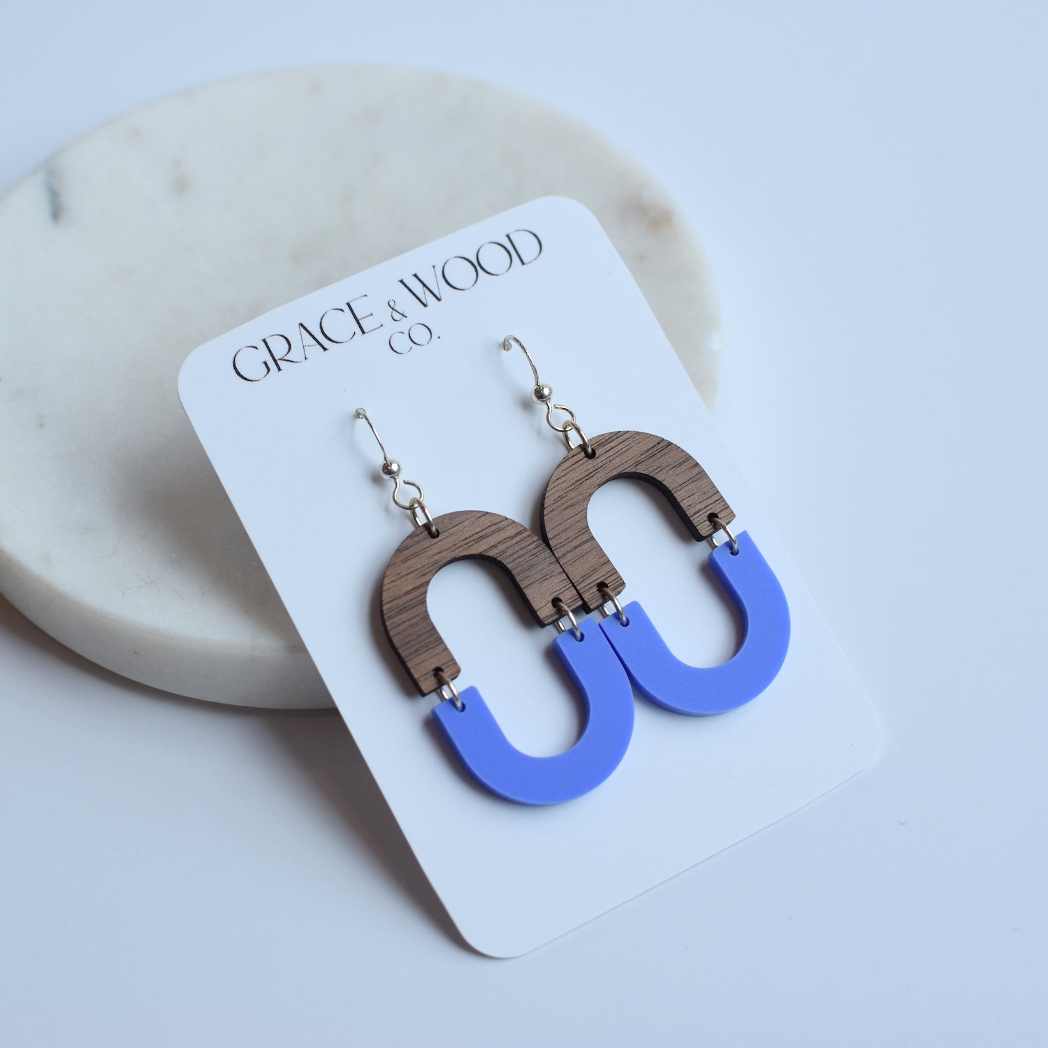 Acrylic Hinged Oval- Multiple Color Options