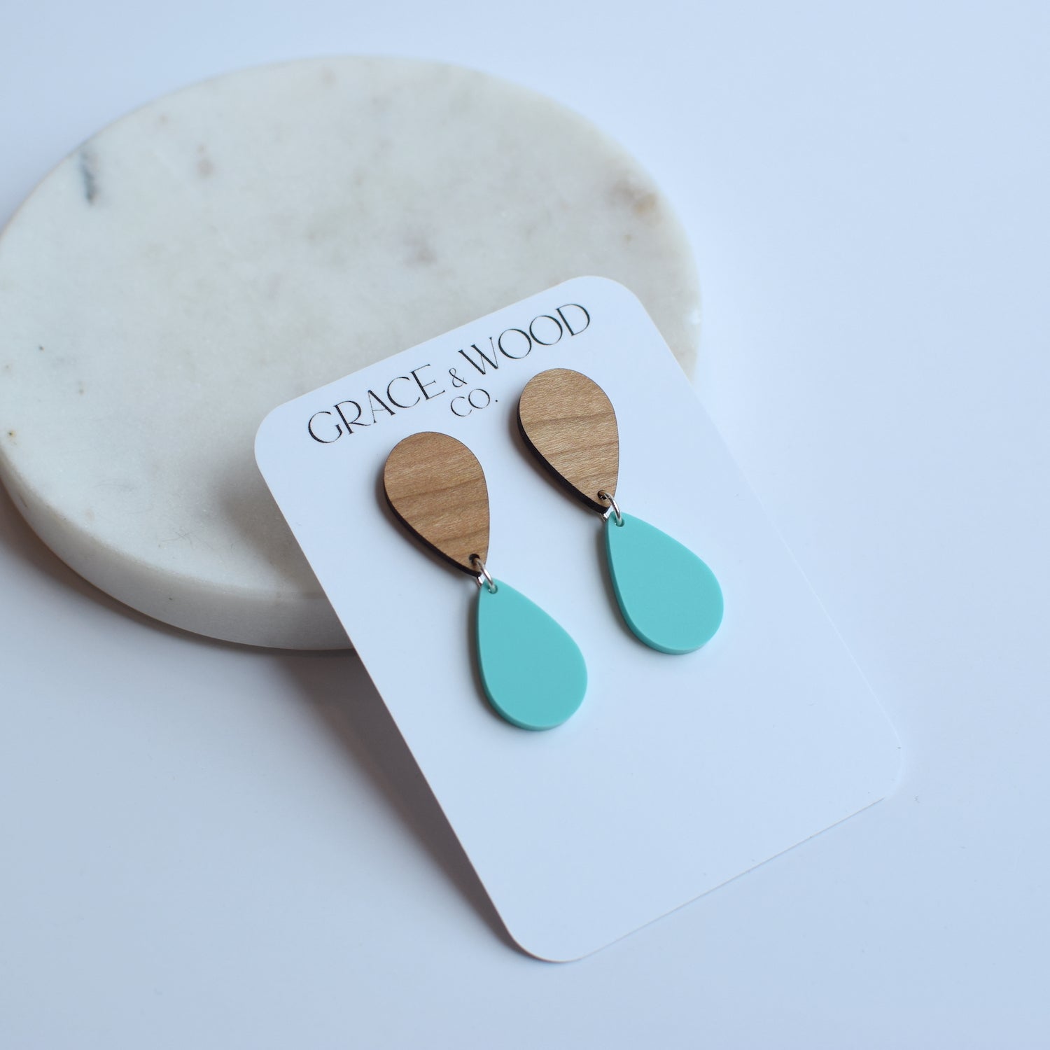 Disque à charnière en acrylique bleu marine