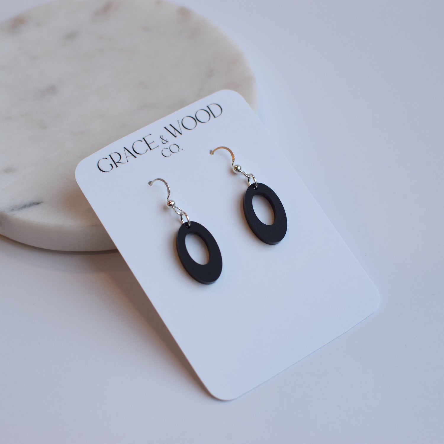 Small Acrylic Open Oval- Multiple Color Options