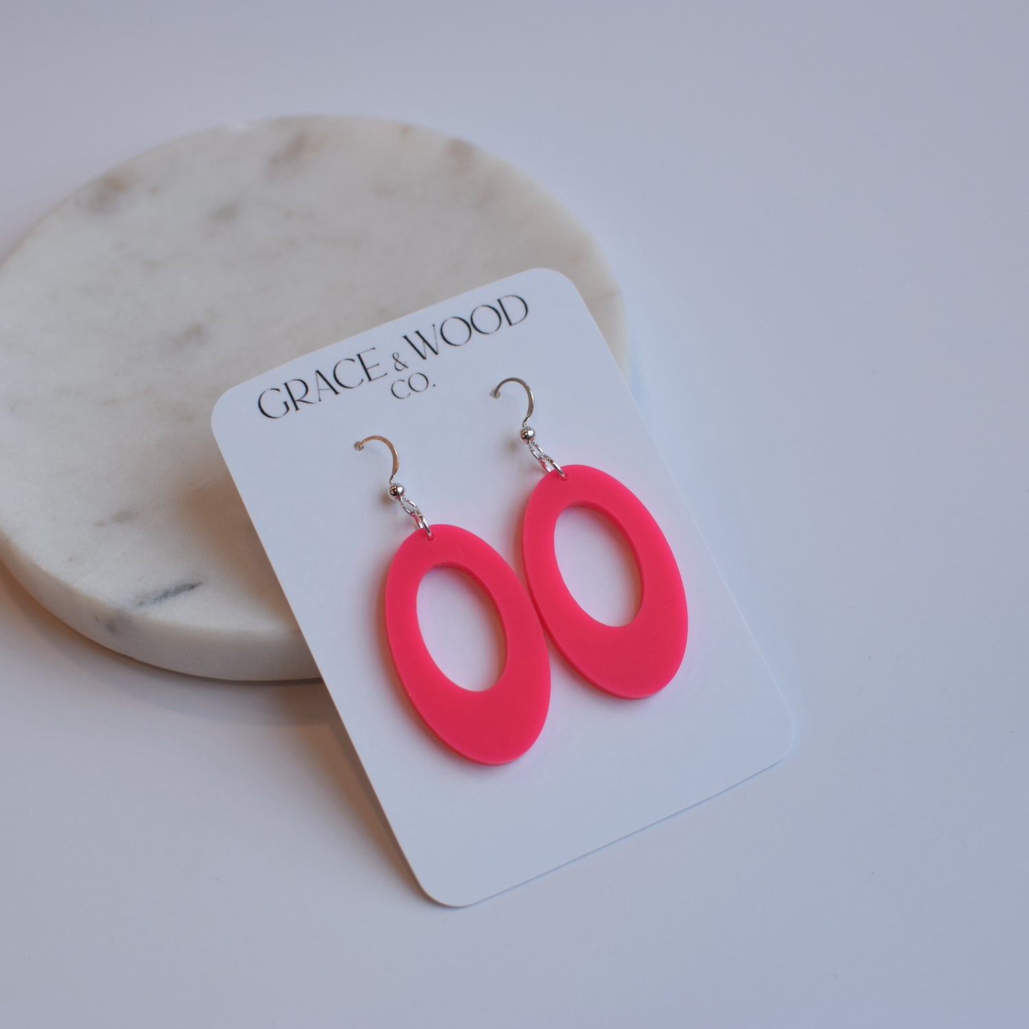 Standard Acrylic Open Oval- Multiple Color Options