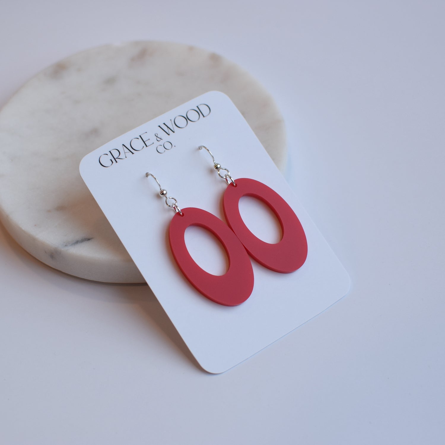 Standard Acrylic Open Oval- Multiple Color Options