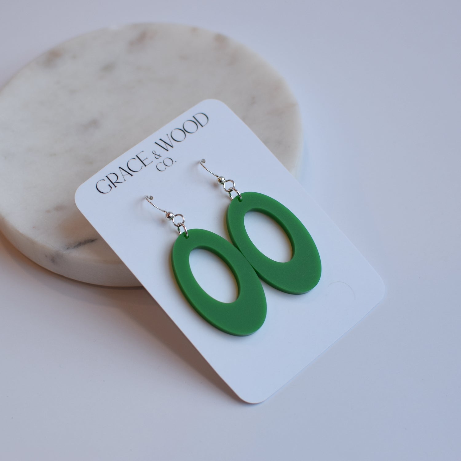 Standard Acrylic Open Oval- Multiple Color Options