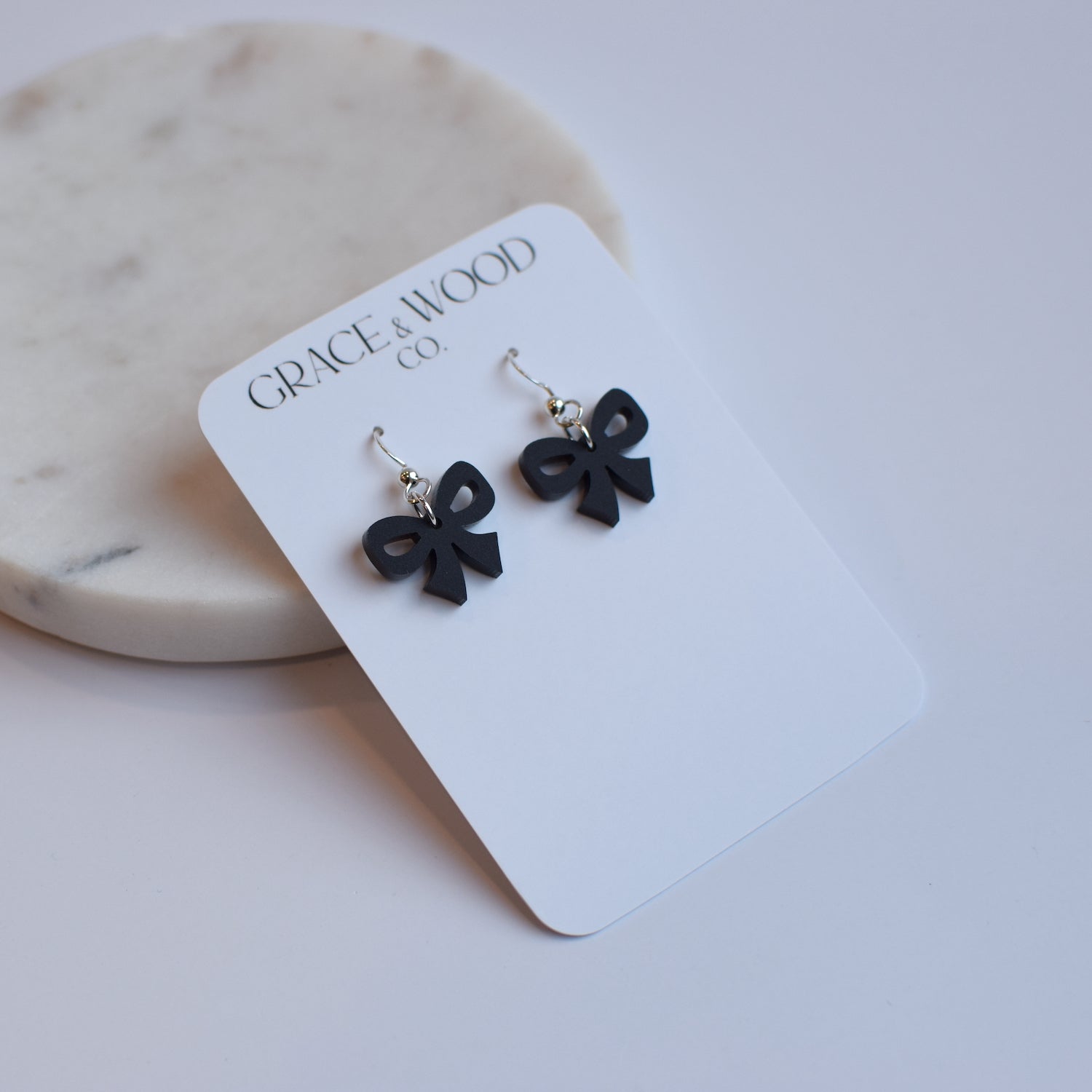 Small Acrylic Bow- Multiple Color Options