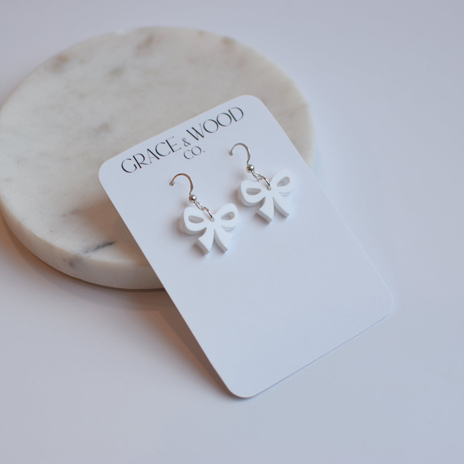 Small Acrylic Bow- Multiple Color Options