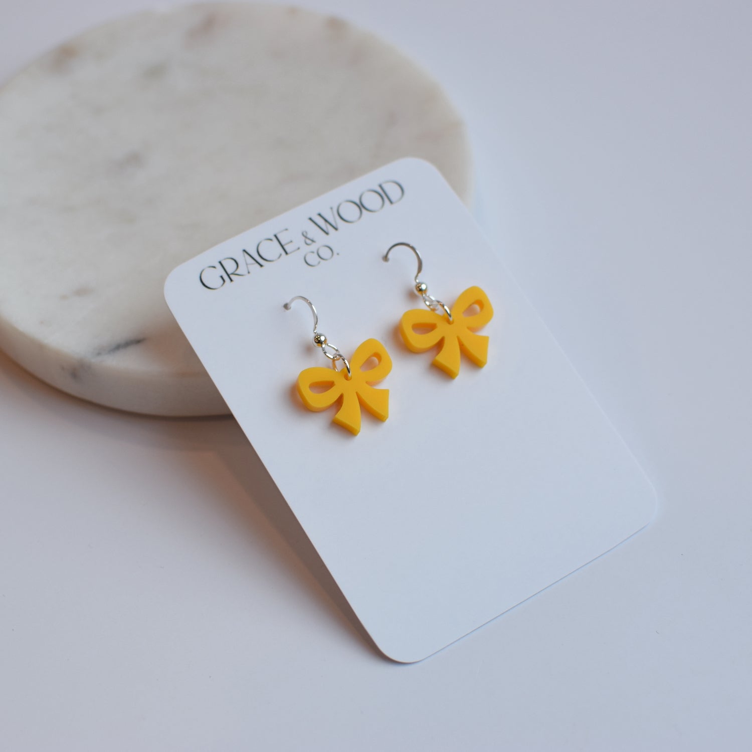 Small Acrylic Bow- Multiple Color Options