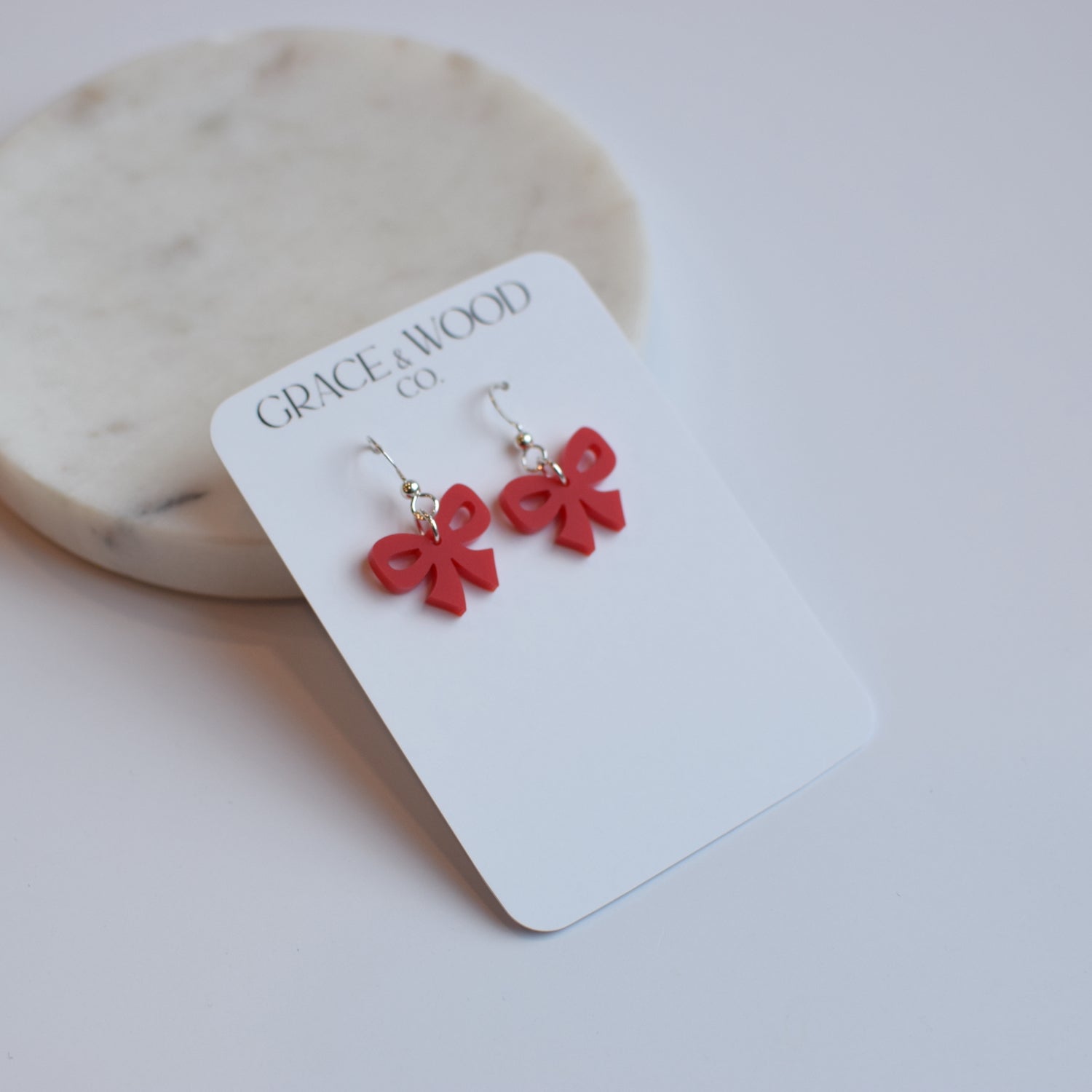 Small Acrylic Bow- Multiple Color Options