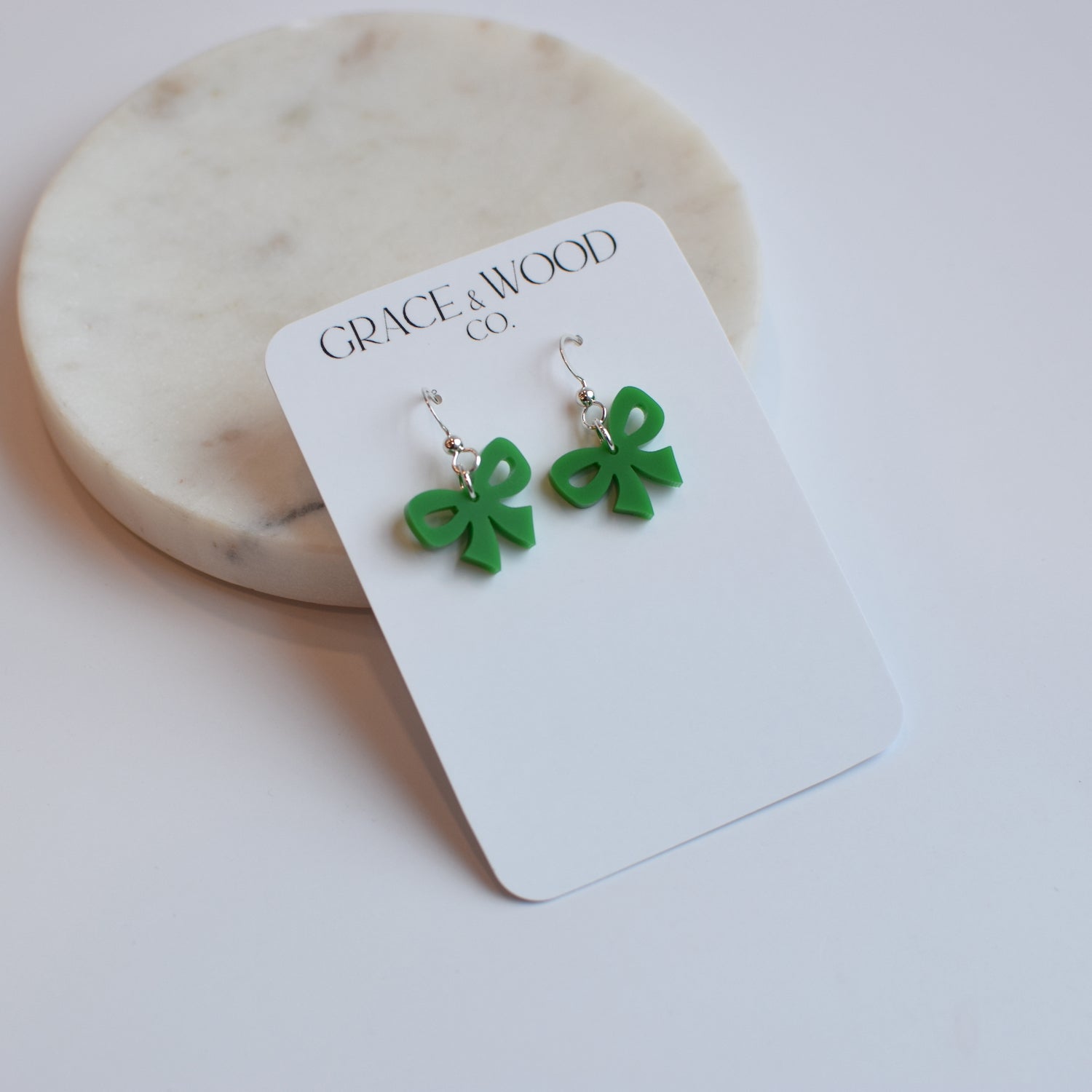 Small Acrylic Bow- Multiple Color Options