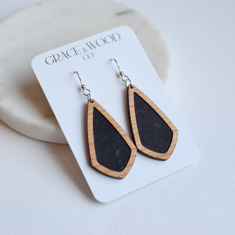 Black Wood + Cork Emma - Grace and Wood Co.