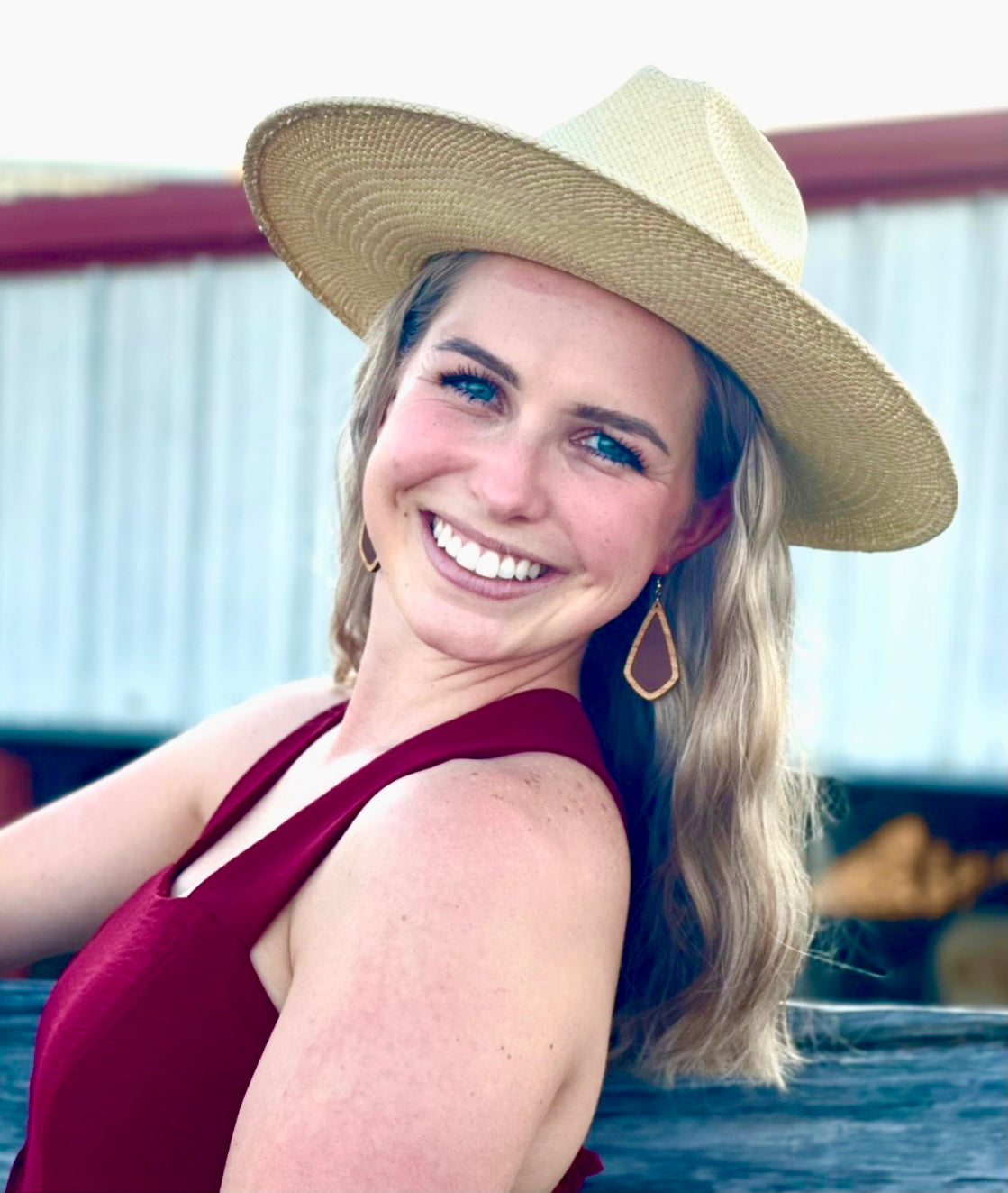 Limited Edition Holicks Senior Boot Leather Earrings - Grace and Wood Co.