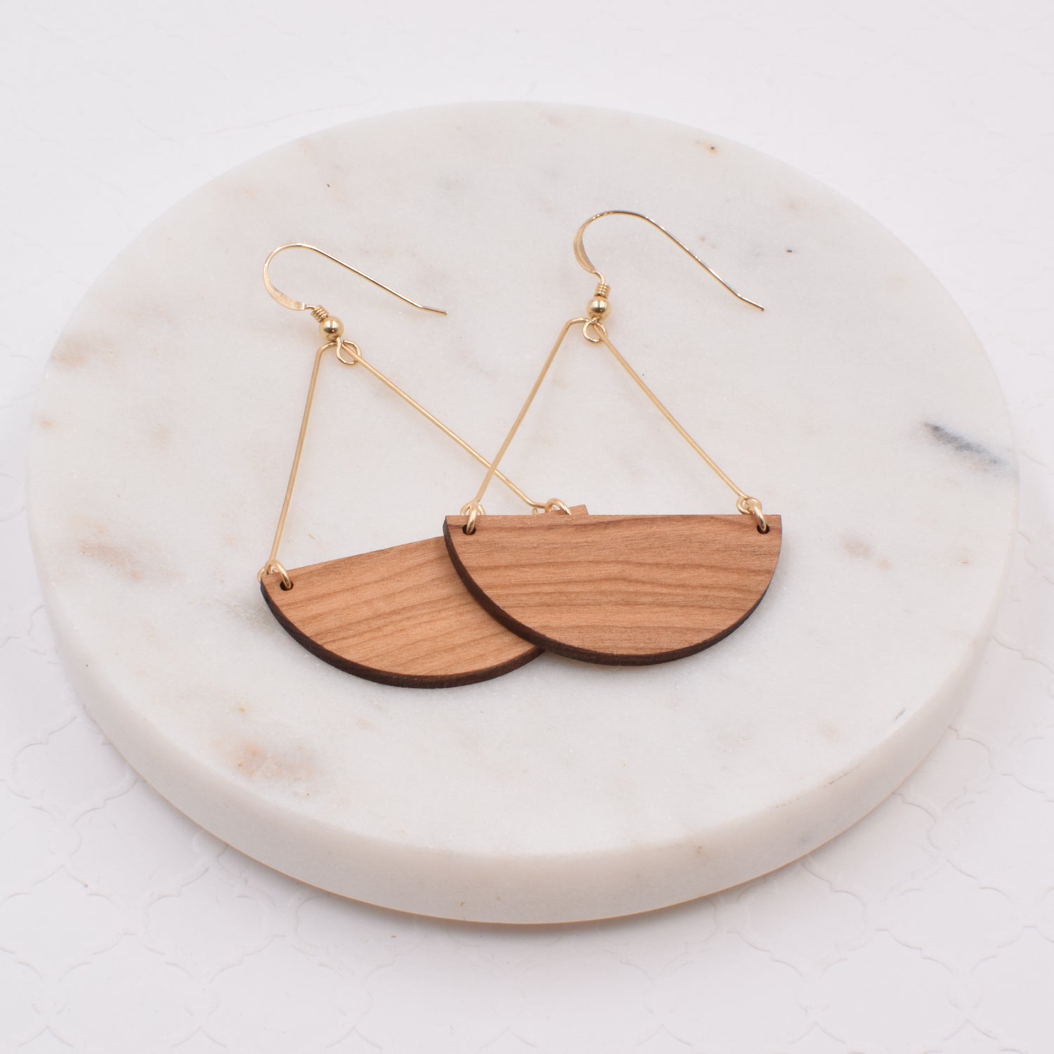 Half Moon Elegant Earrings - Grace and Wood Co.