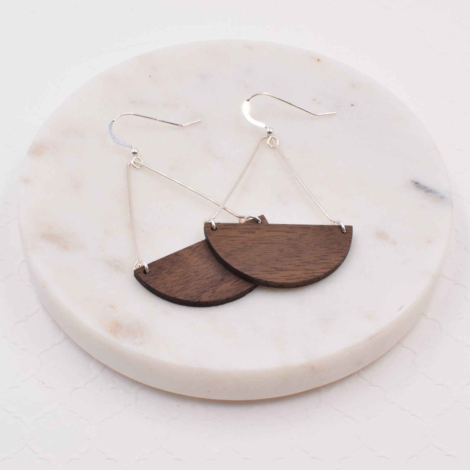 Half Moon Elegant Earrings - Grace and Wood Co.