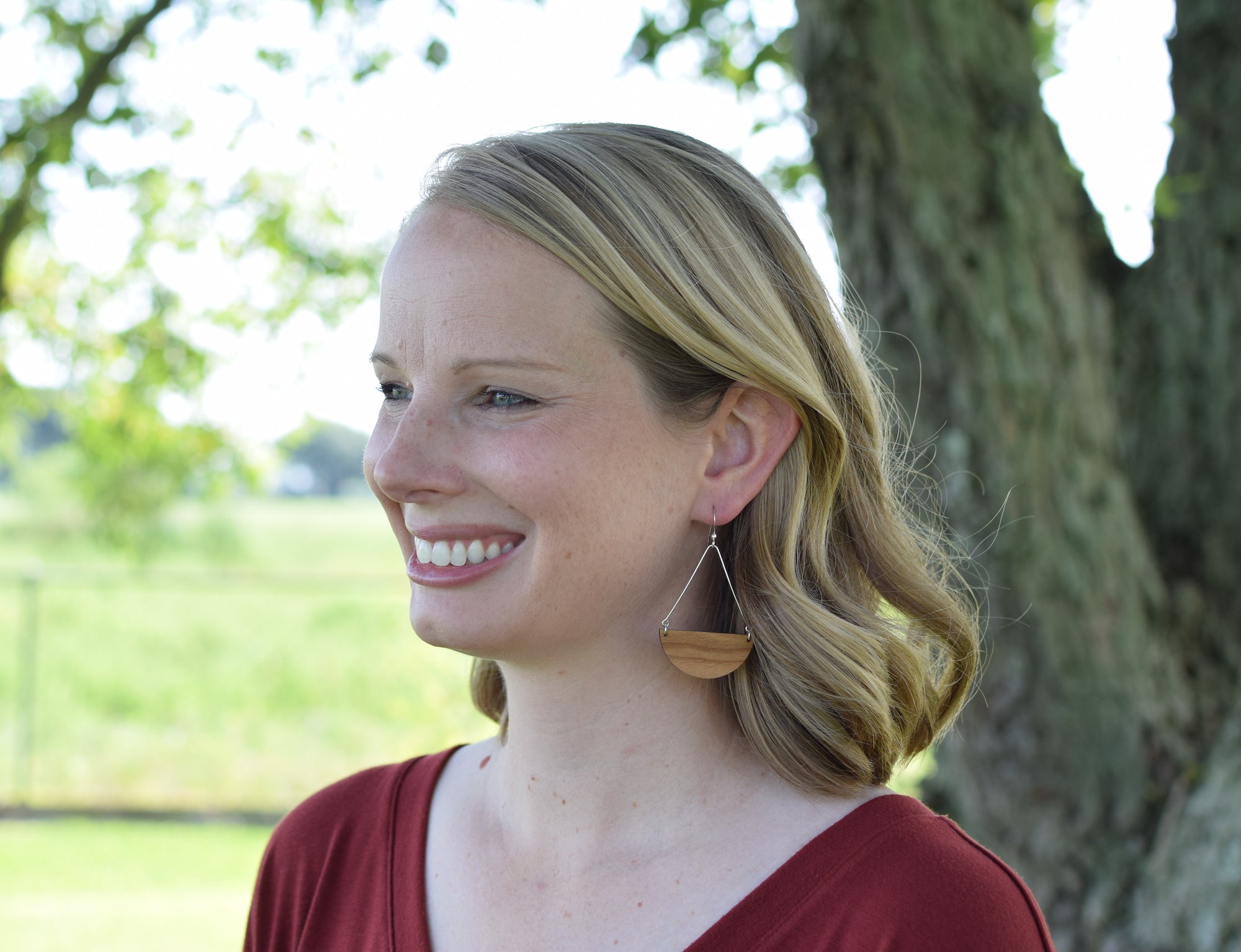 Half Moon Elegant Earrings - Grace and Wood Co.