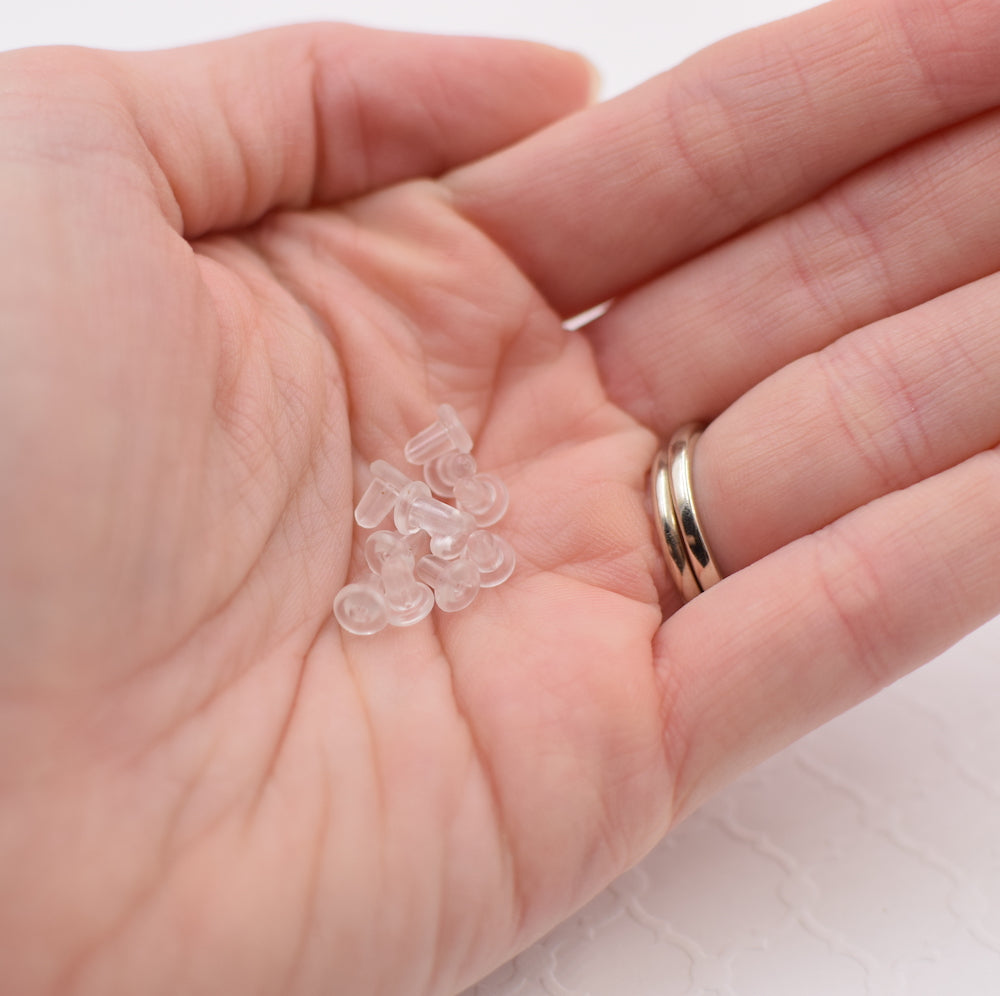 Rubber Earring Backs - 12 pieces (6 pair) - Grace and Wood Co.