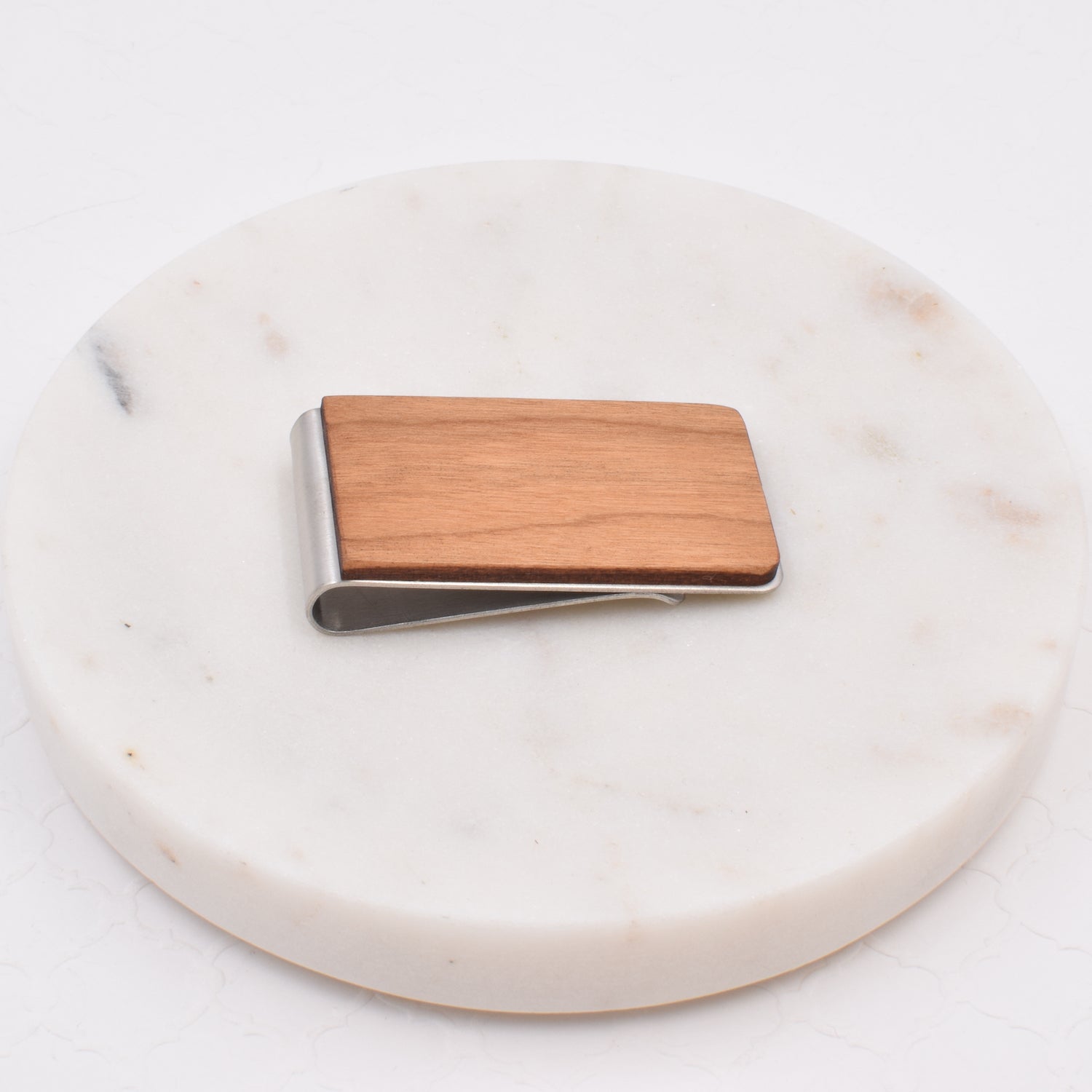 Cherry Wood Money Clip - Grace and Wood Co.