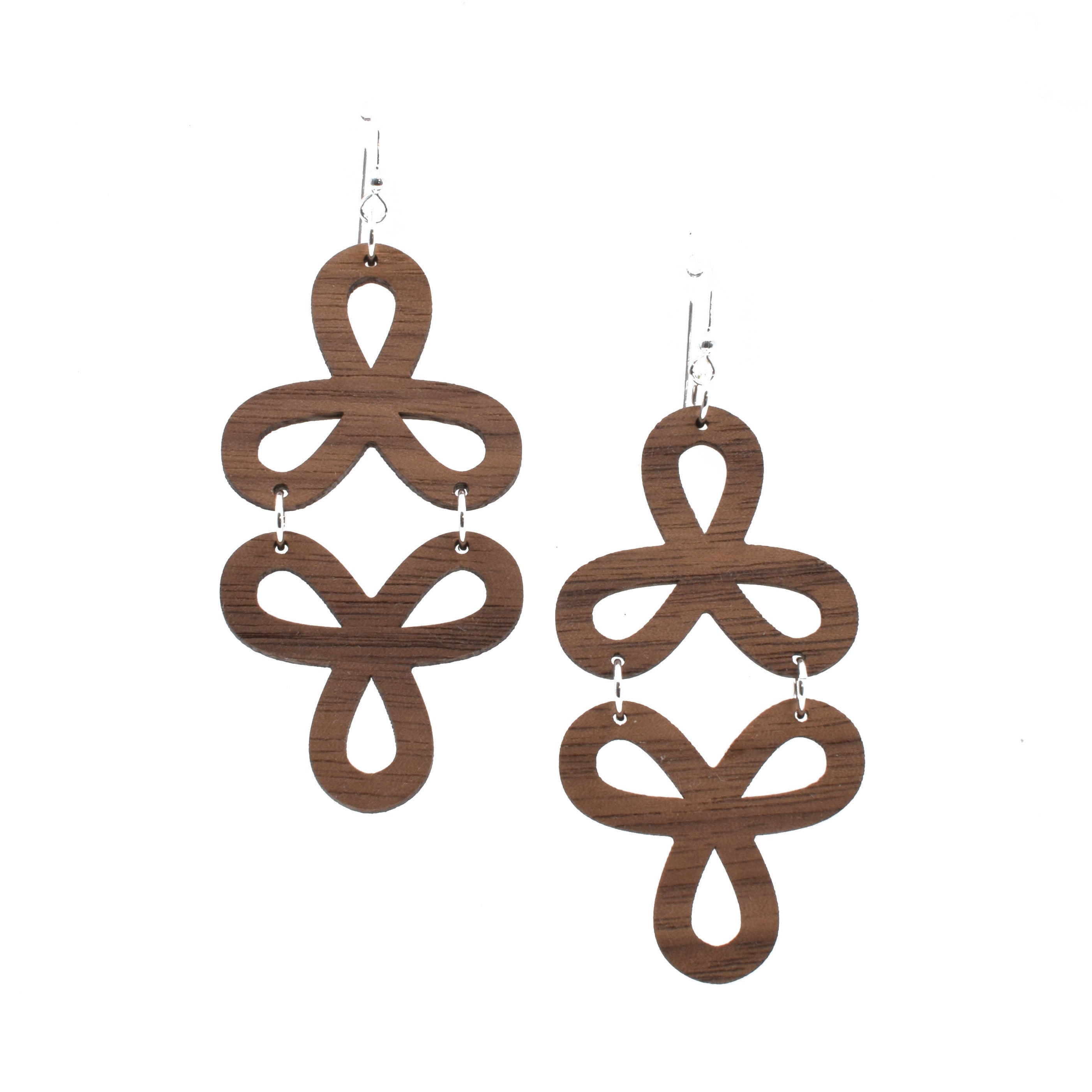 Walnut Double Clover - Grace and Wood Co.