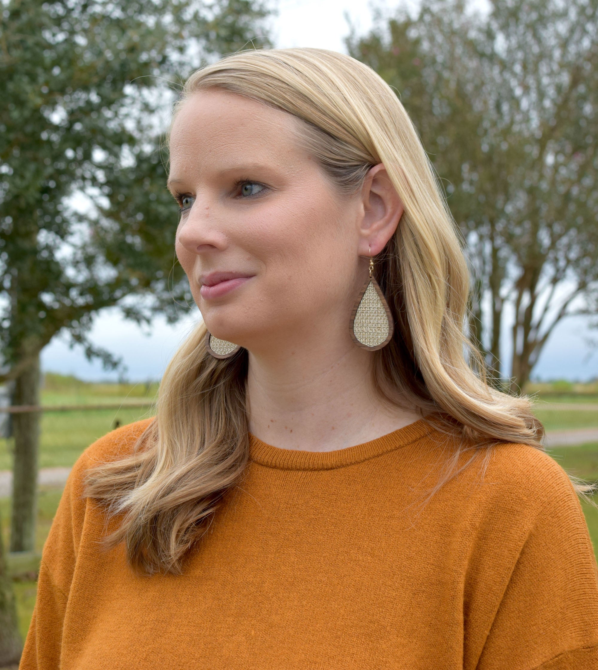 Vanilla Shimmer Wood + Cork Teardrop - Grace and Wood Co.