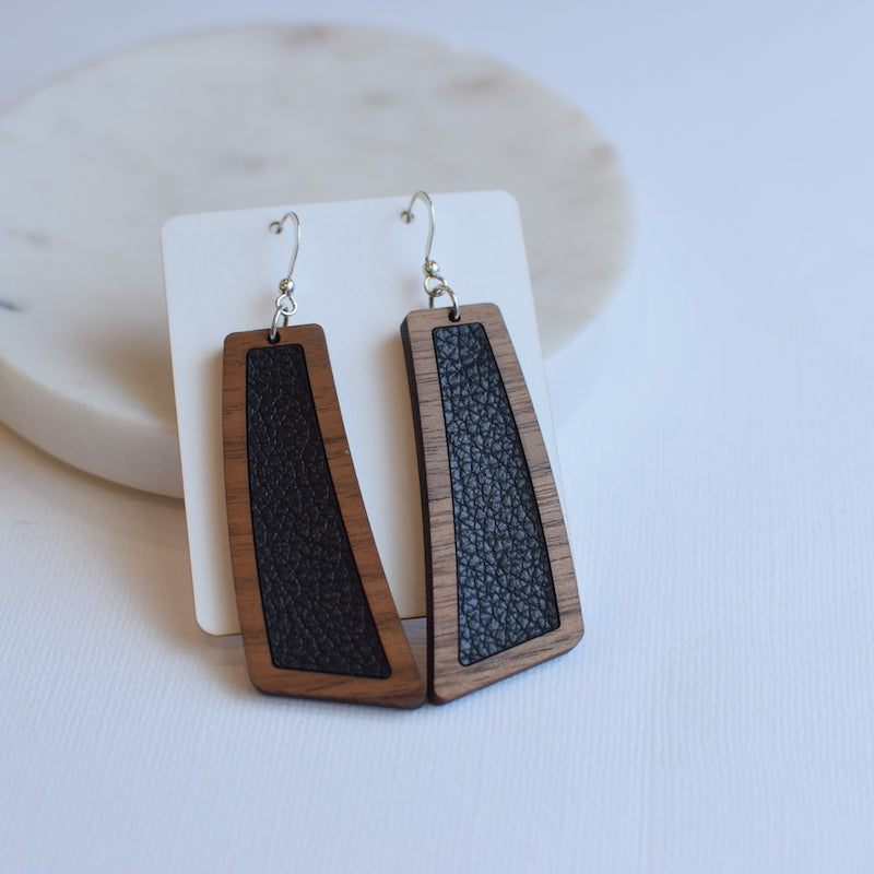 Black Wood + Leather Flare - Grace and Wood Co.