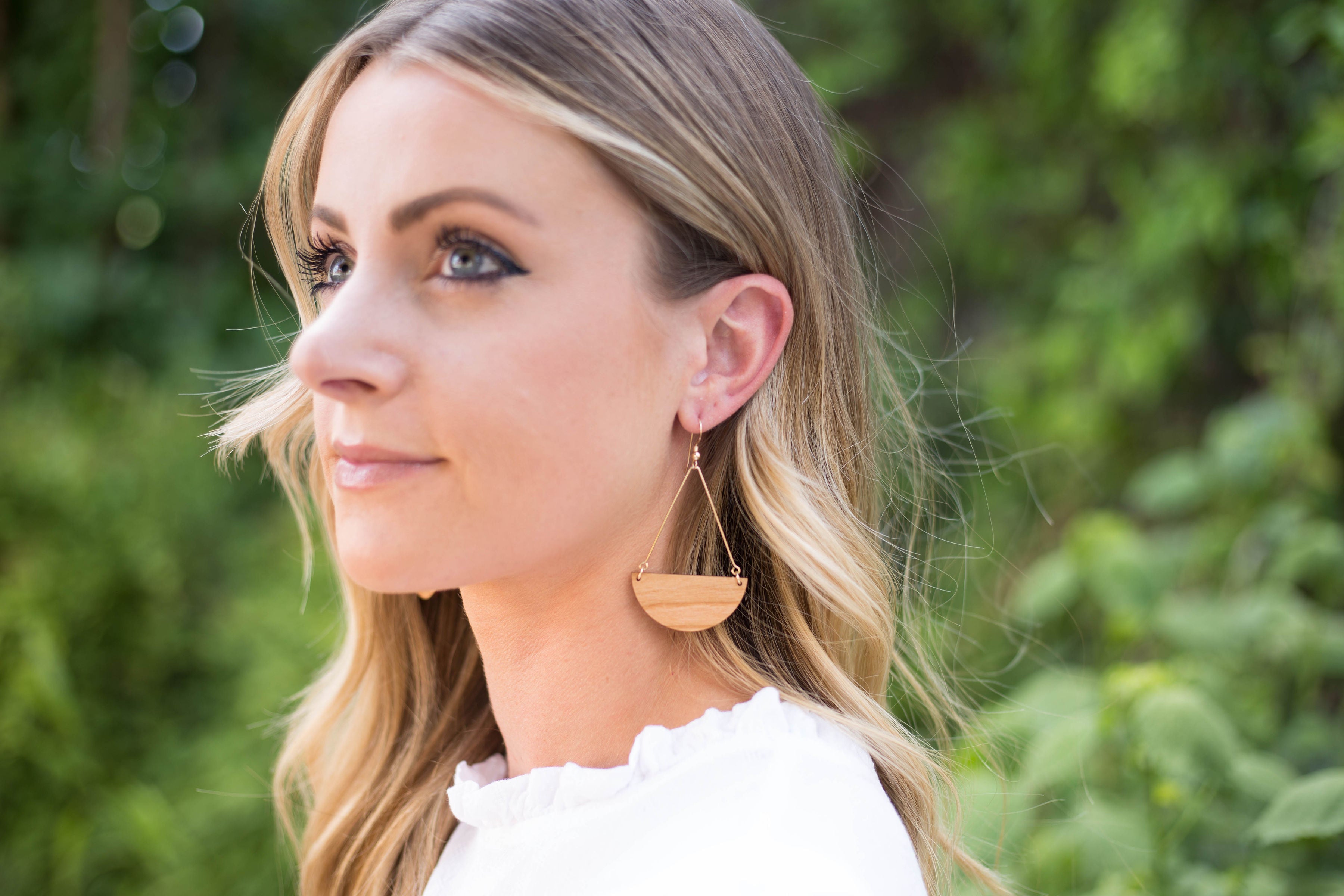 Half Moon Elegant Earrings - Grace and Wood Co.