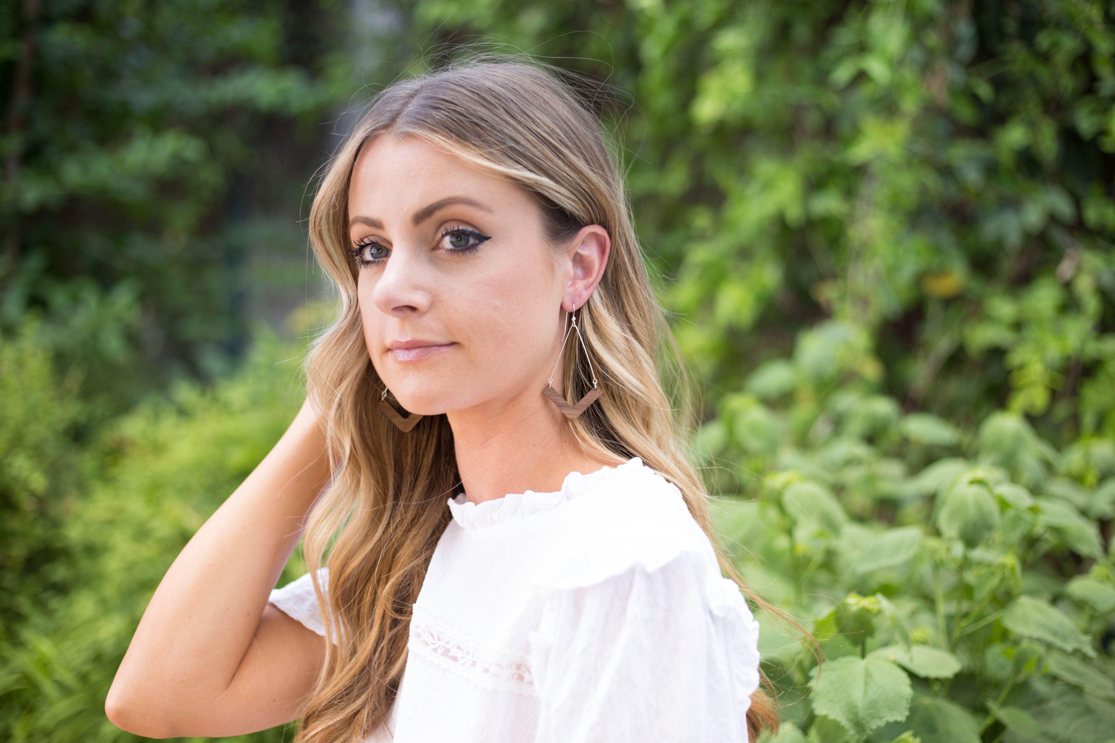 Chevron Elegant Earrings - Grace and Wood Co.