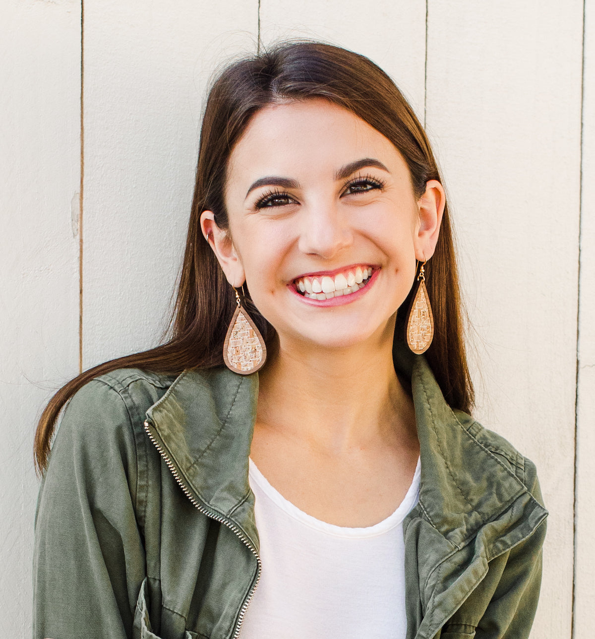 Golden Basket Wood + Cork Teardrop - Grace and Wood Co.