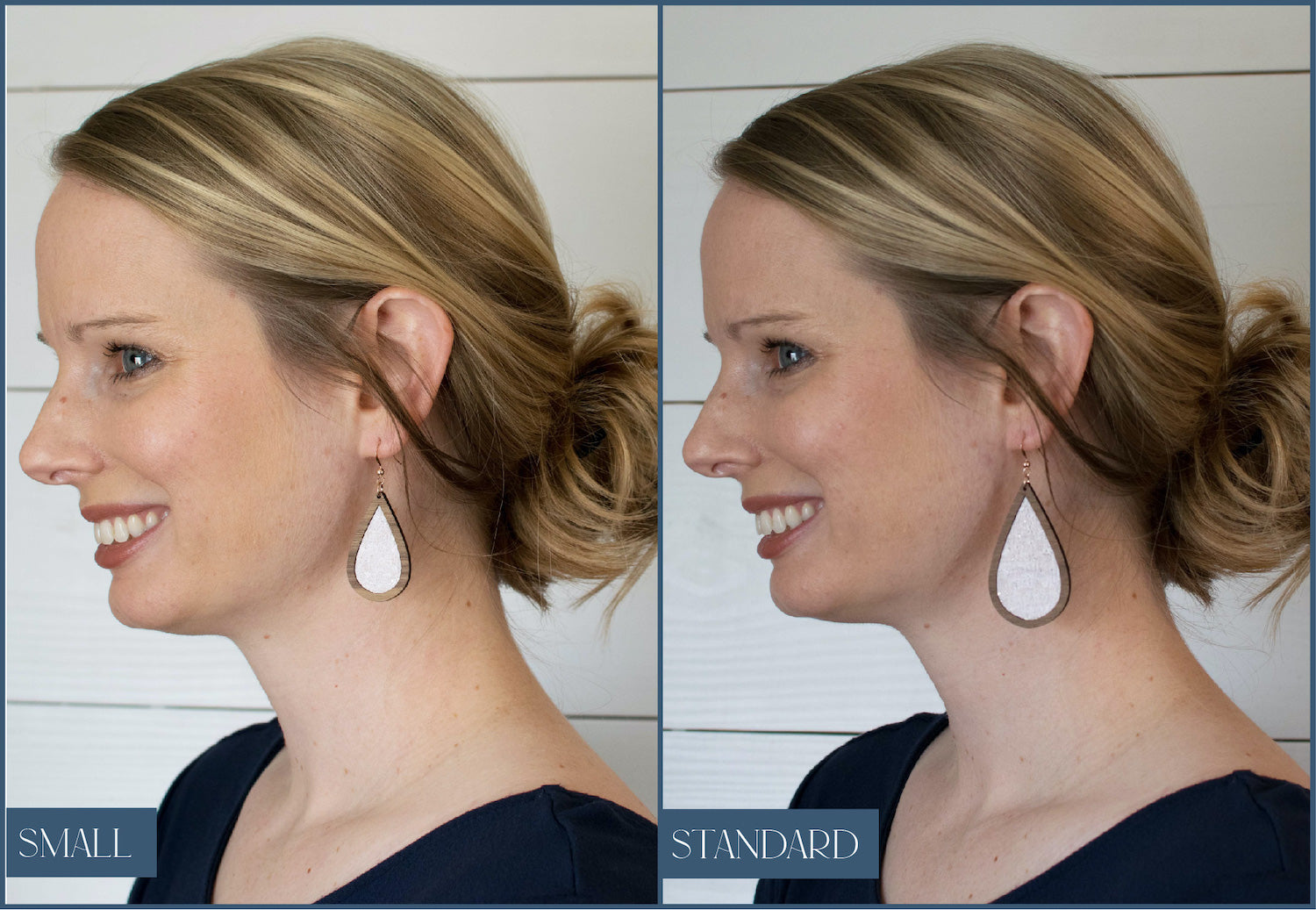 Larme en bois et cuir camouflage