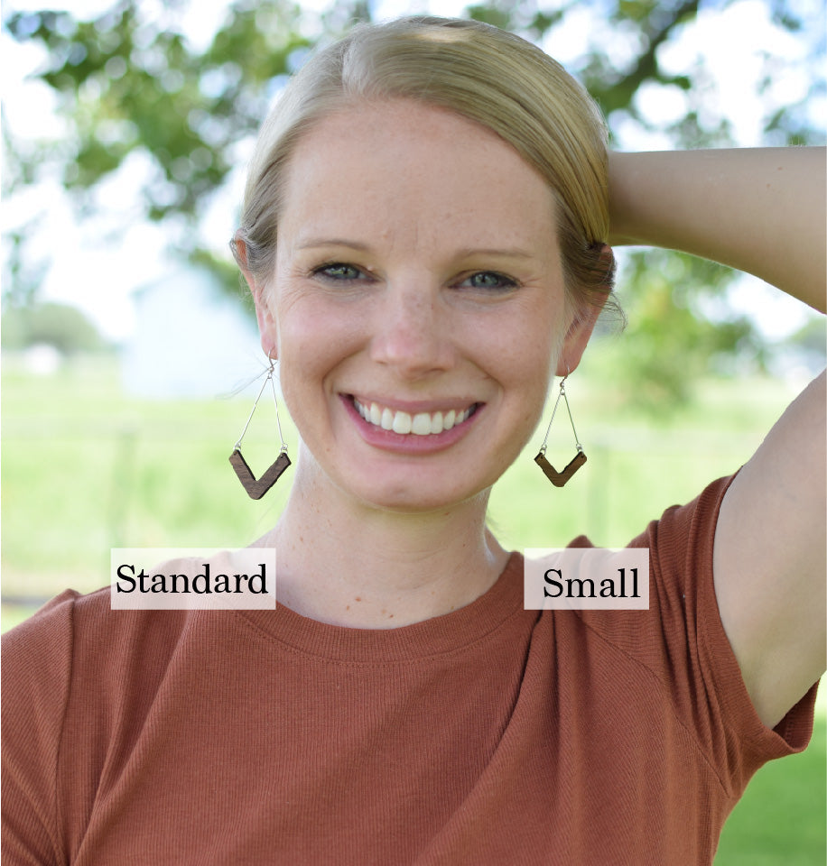 Chevron Elegant Earrings - Grace and Wood Co.